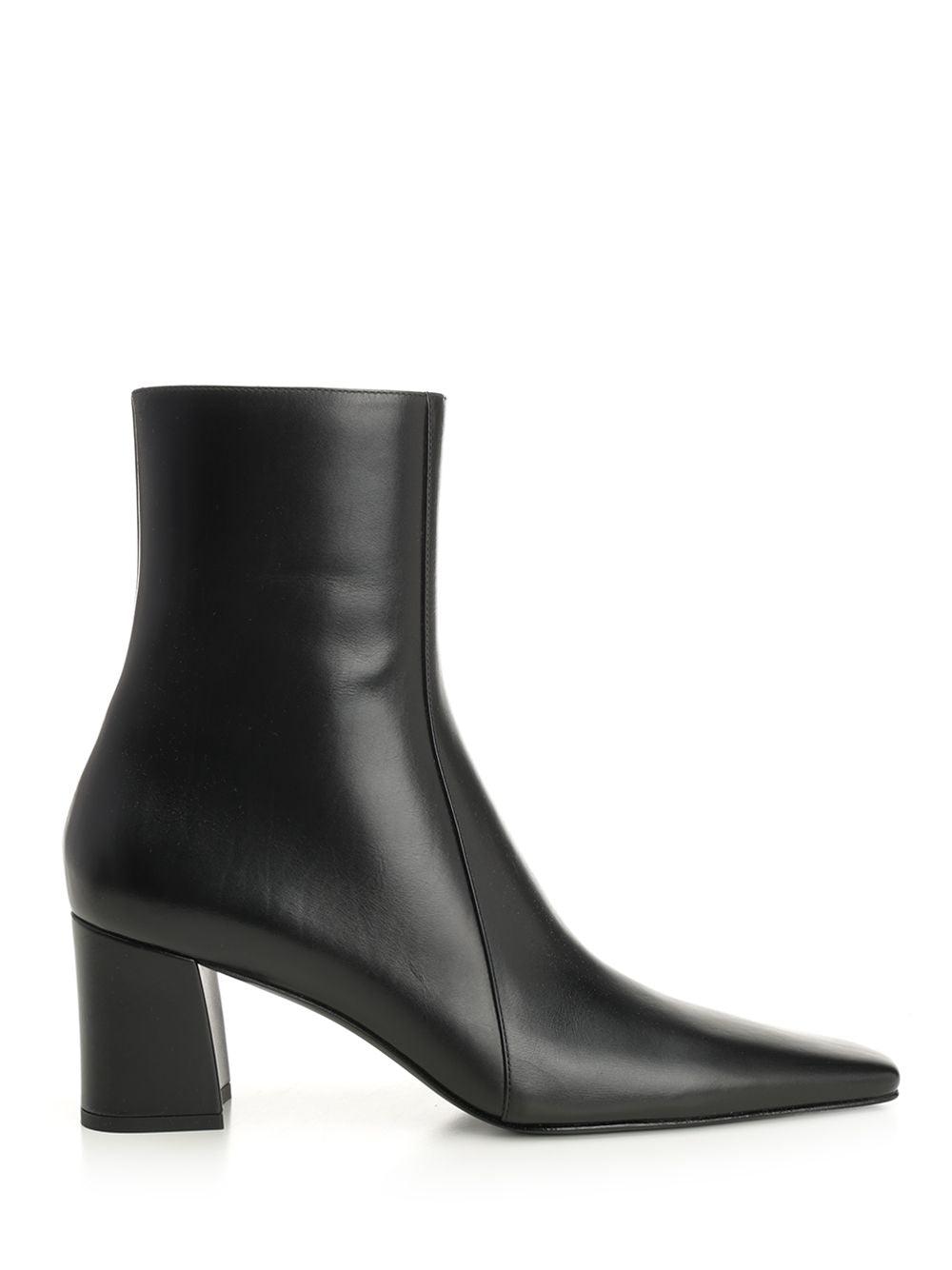 SAINT LAURENT Rainer 75 Patent Leather Ankle Boots In Black Product Image
