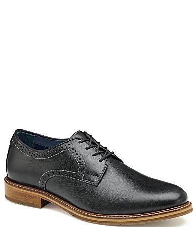Johnston  Murphy Mens XC Flex Raleigh Leather Plain Toe Brogue Detail Oxfords Product Image