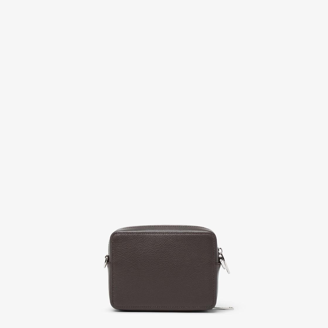 Squared FF Camera Case OrganizerBrown and white leather bag Product Image