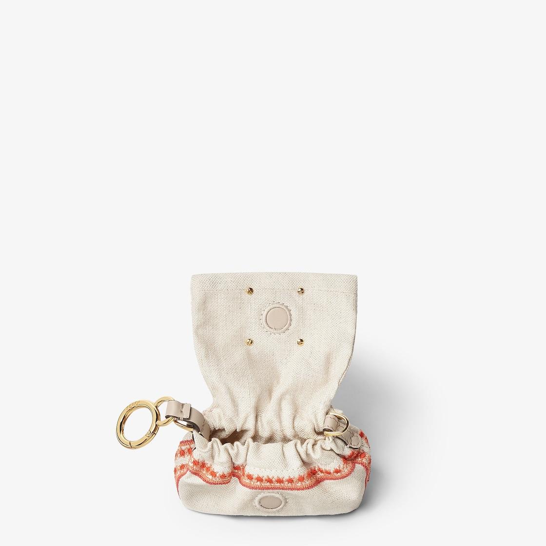 Mamma Baguette NanoCanvas miniature bag with red embroidery Product Image