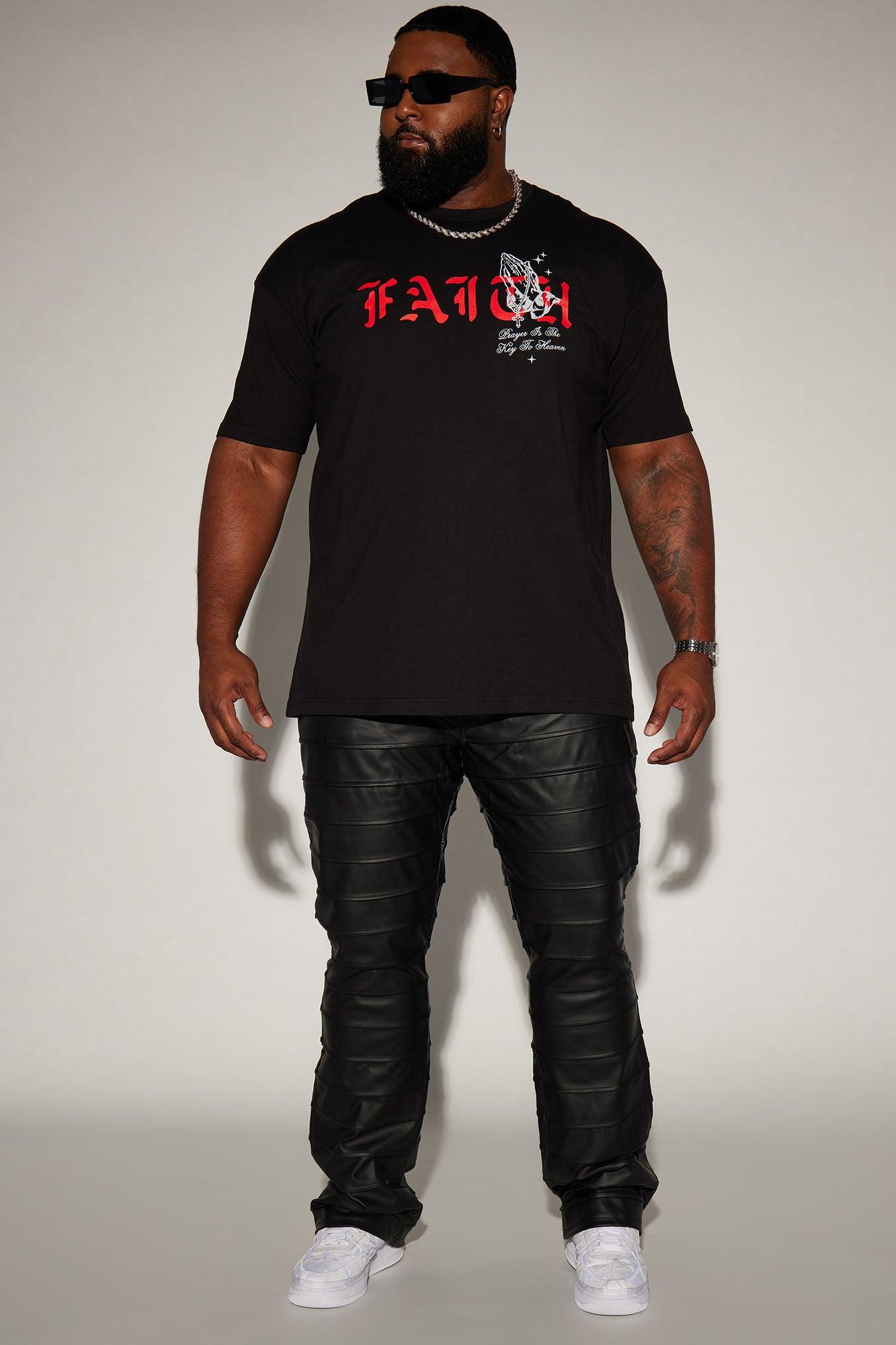 Blessed With Faith Short Sleeve Tee - Black Product Image
