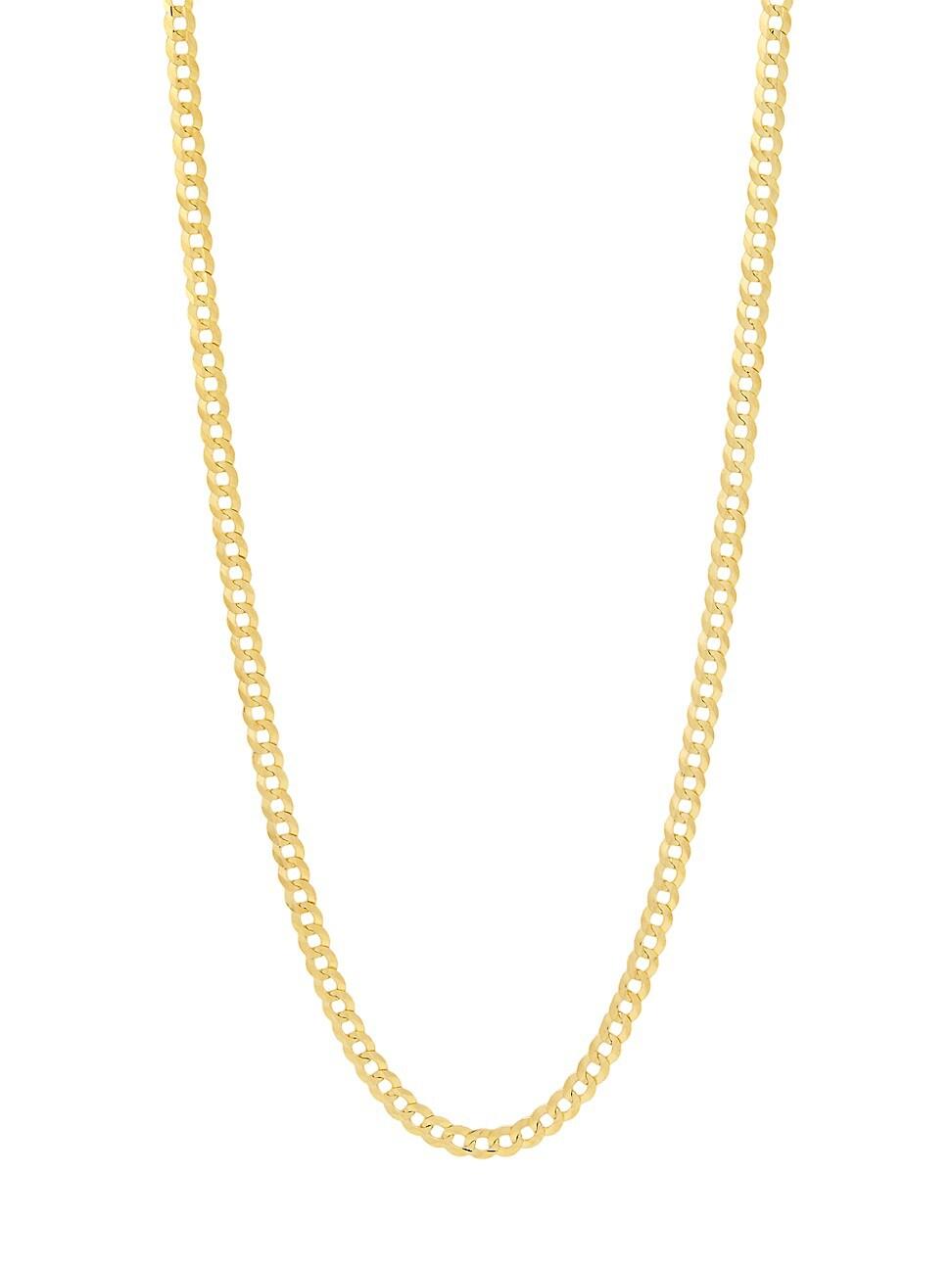 14K Yellow Gold Curb Chain Necklace Product Image