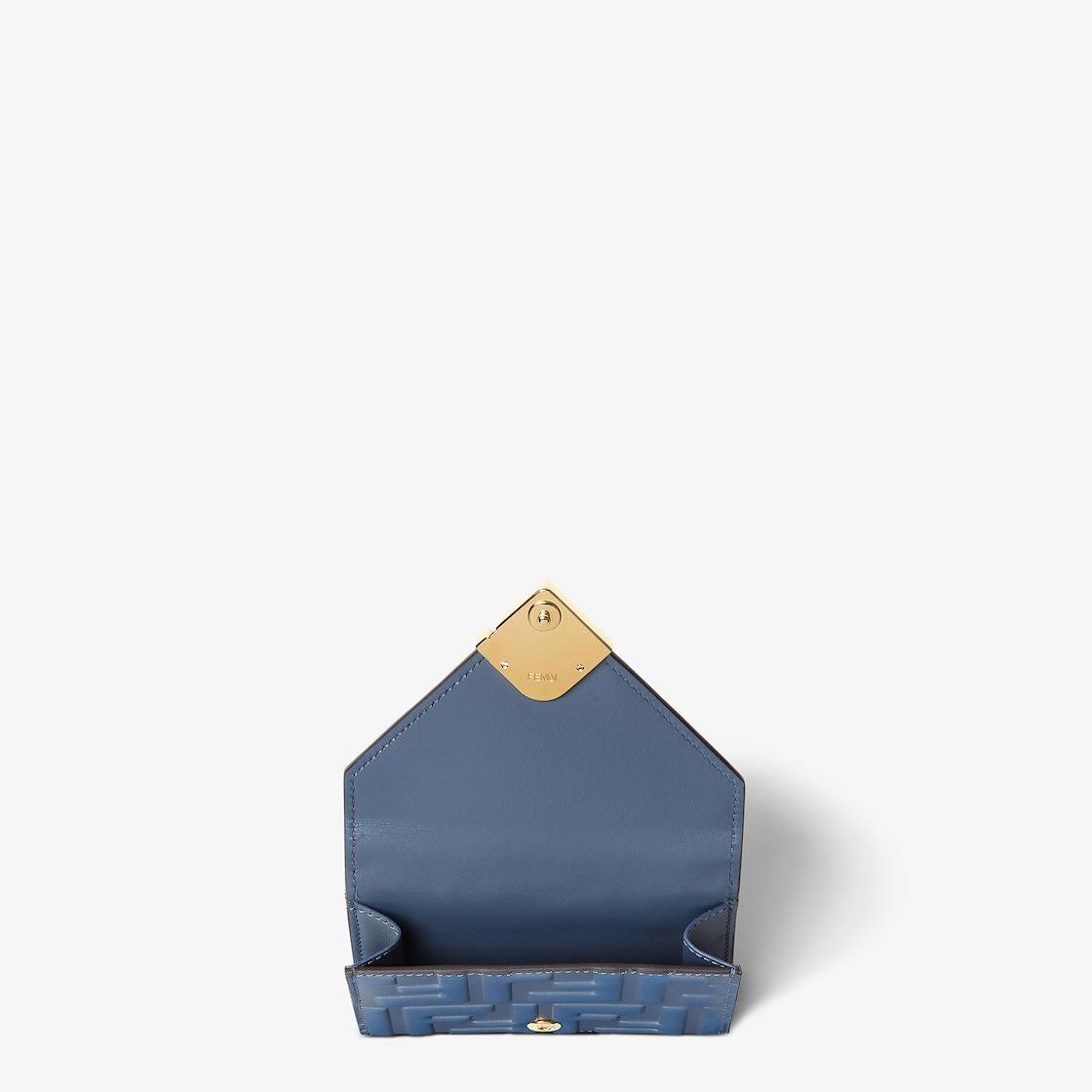 FF Diamonds WalletBlue leather wallet Product Image