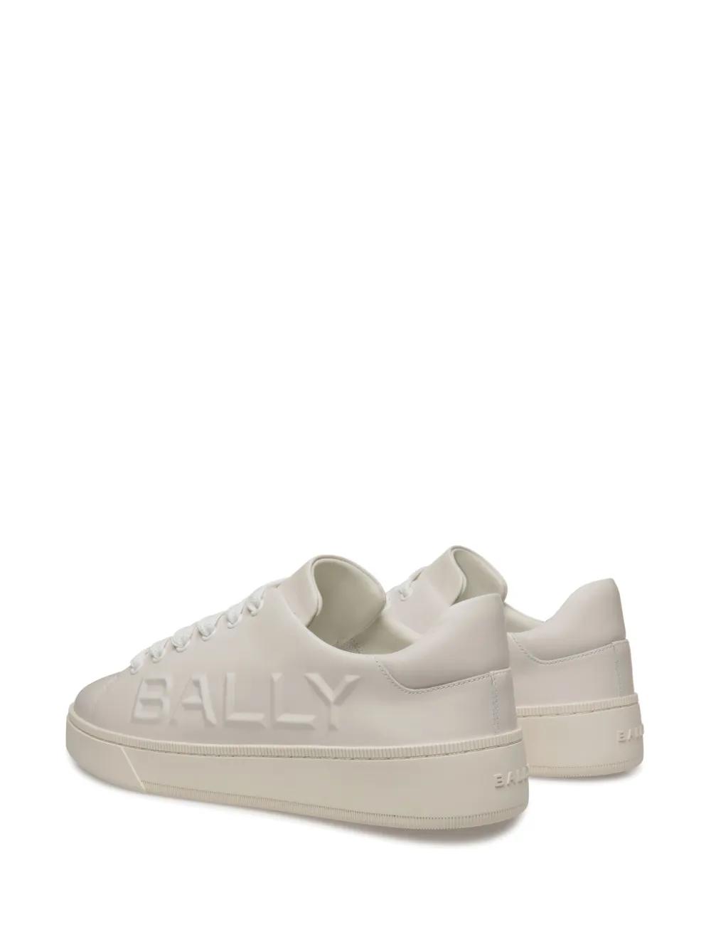 Raise logo-embossed leather trainers Product Image
