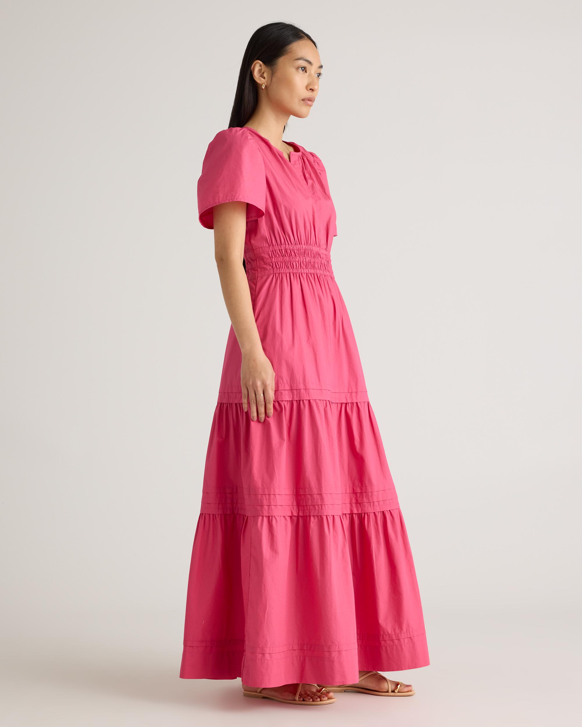 Quince | Women's Poplin Tiered Maxi Dress Cotton Product Image