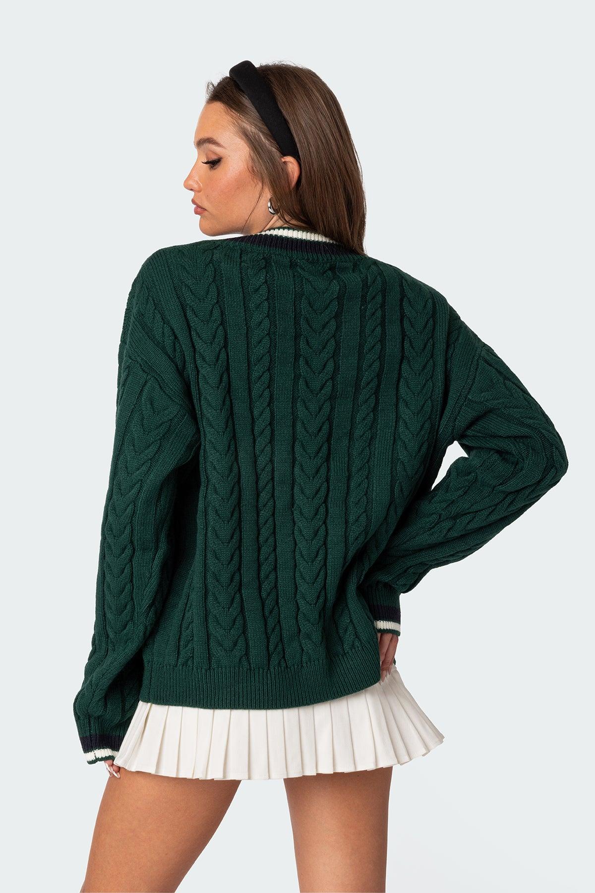 Amoret Cable Knit Sweater Product Image