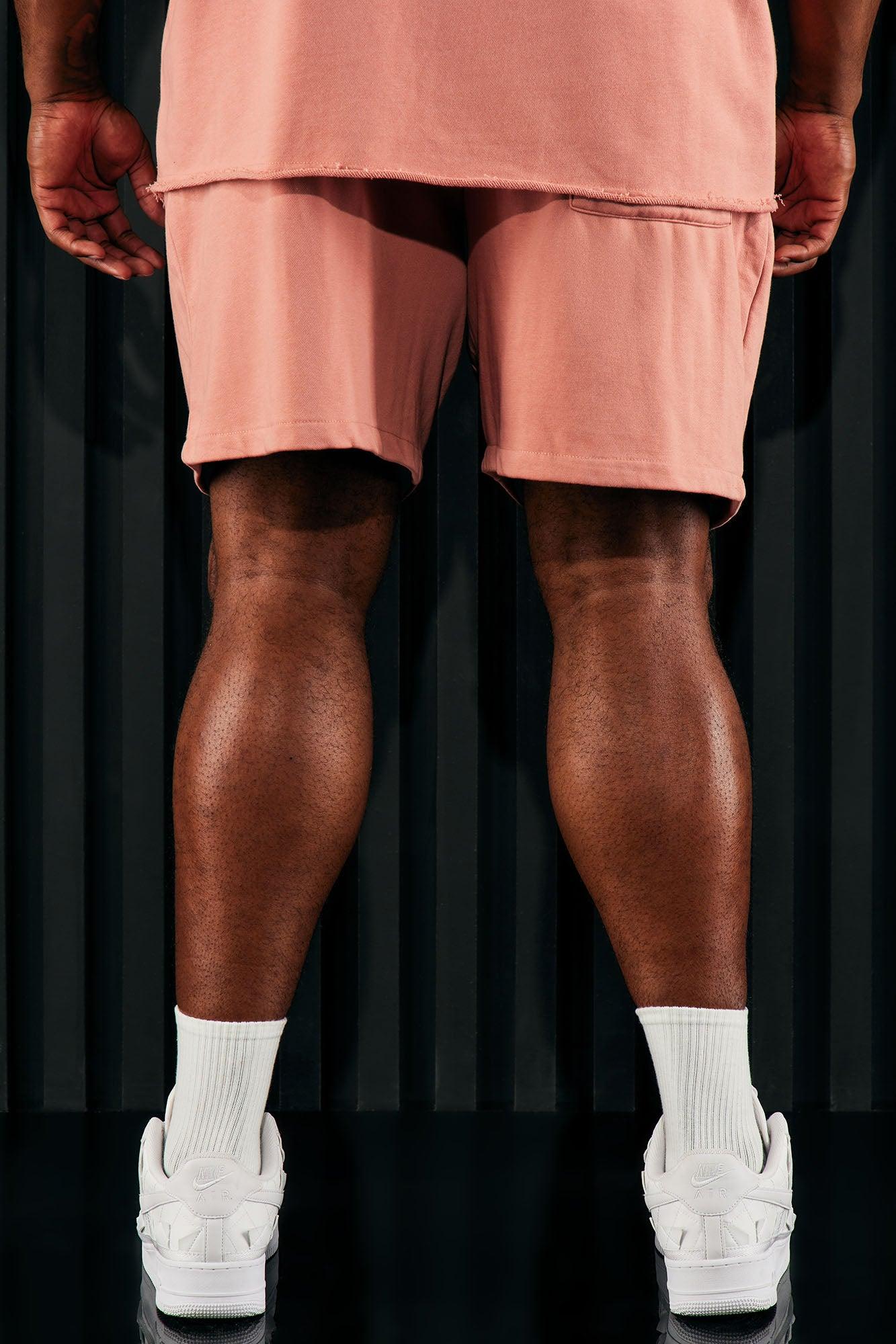I Like How It Looks Terry Shorts - Mauve Product Image