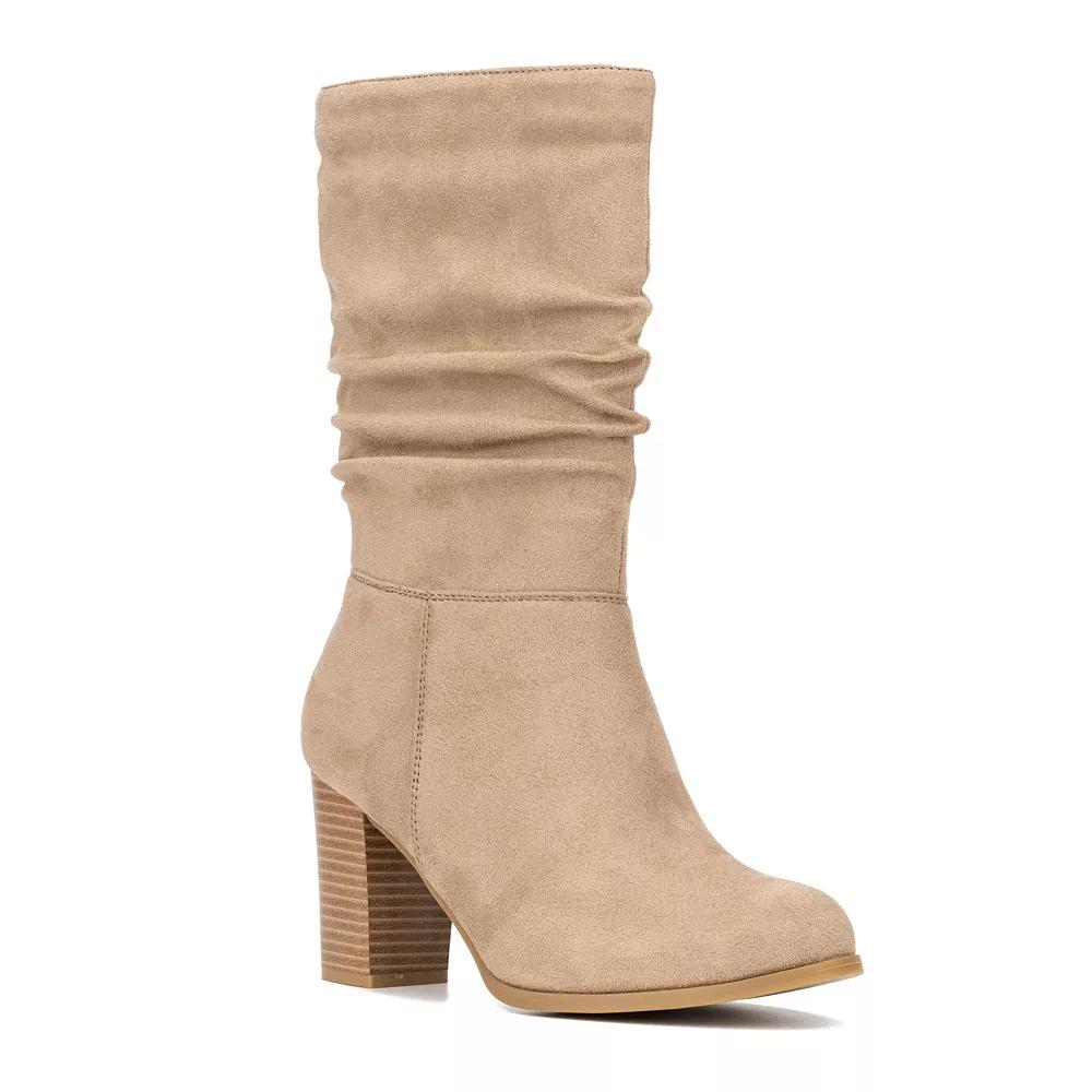 New York & Company Amena Women's Slouch Boots, Size: 8.5, Brown Product Image