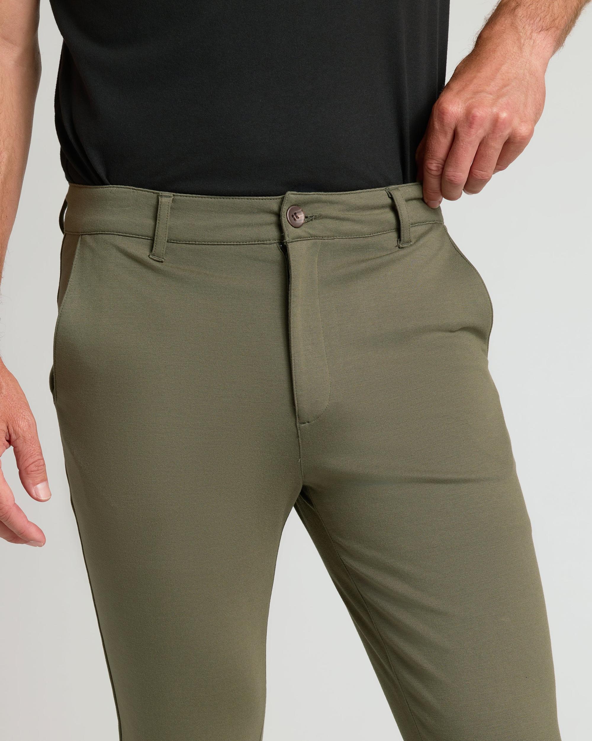Suede Brown Slim Comfort Knit Chino Pant Product Image