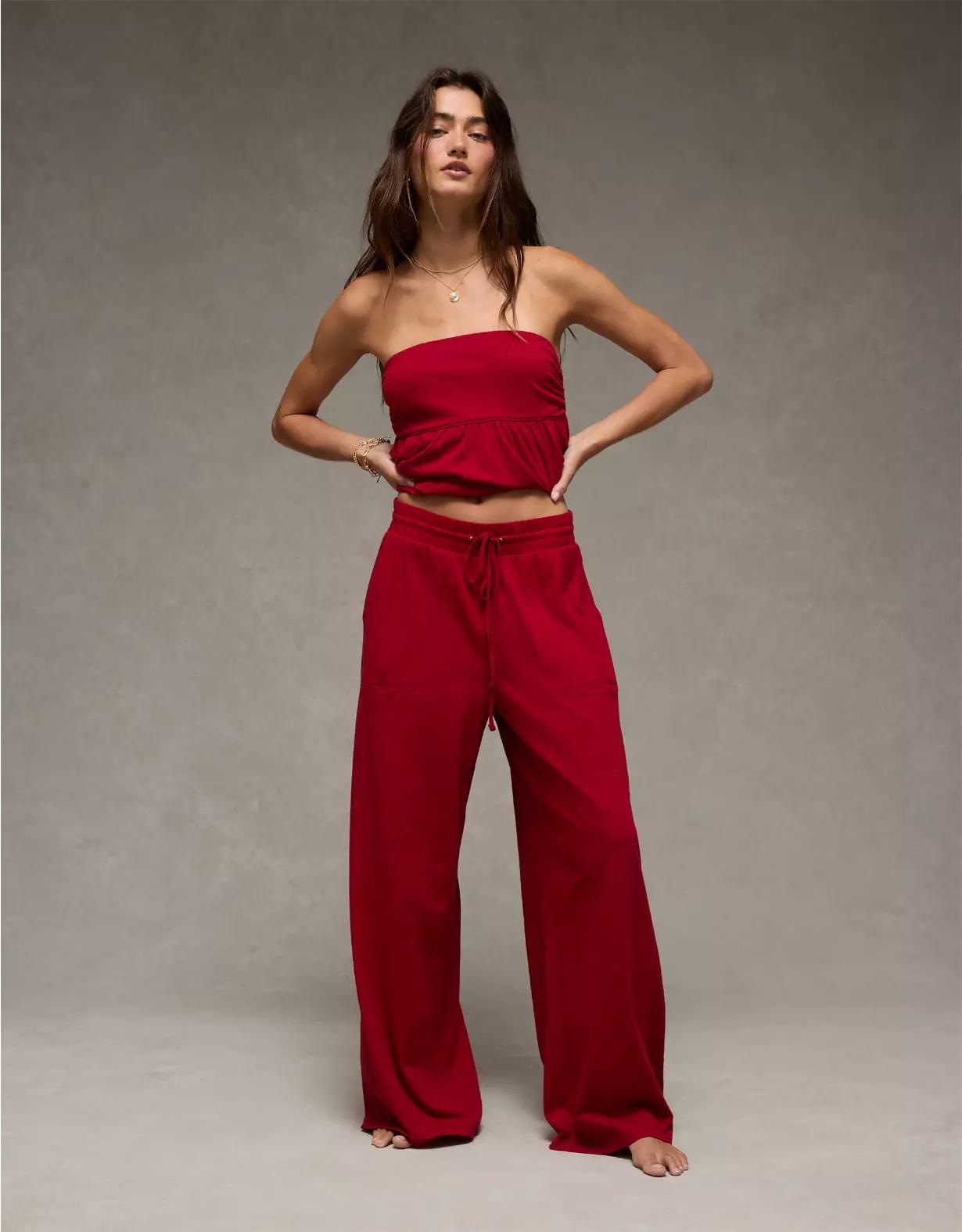 AE Sunchaser Knit High-Waisted Pant Product Image