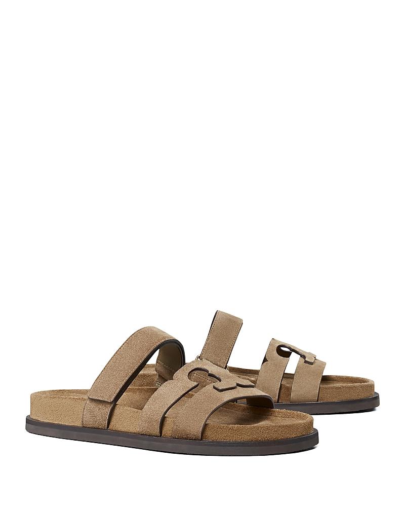 Womens Ines Logo-Detailed Suede Slide Sandals Product Image