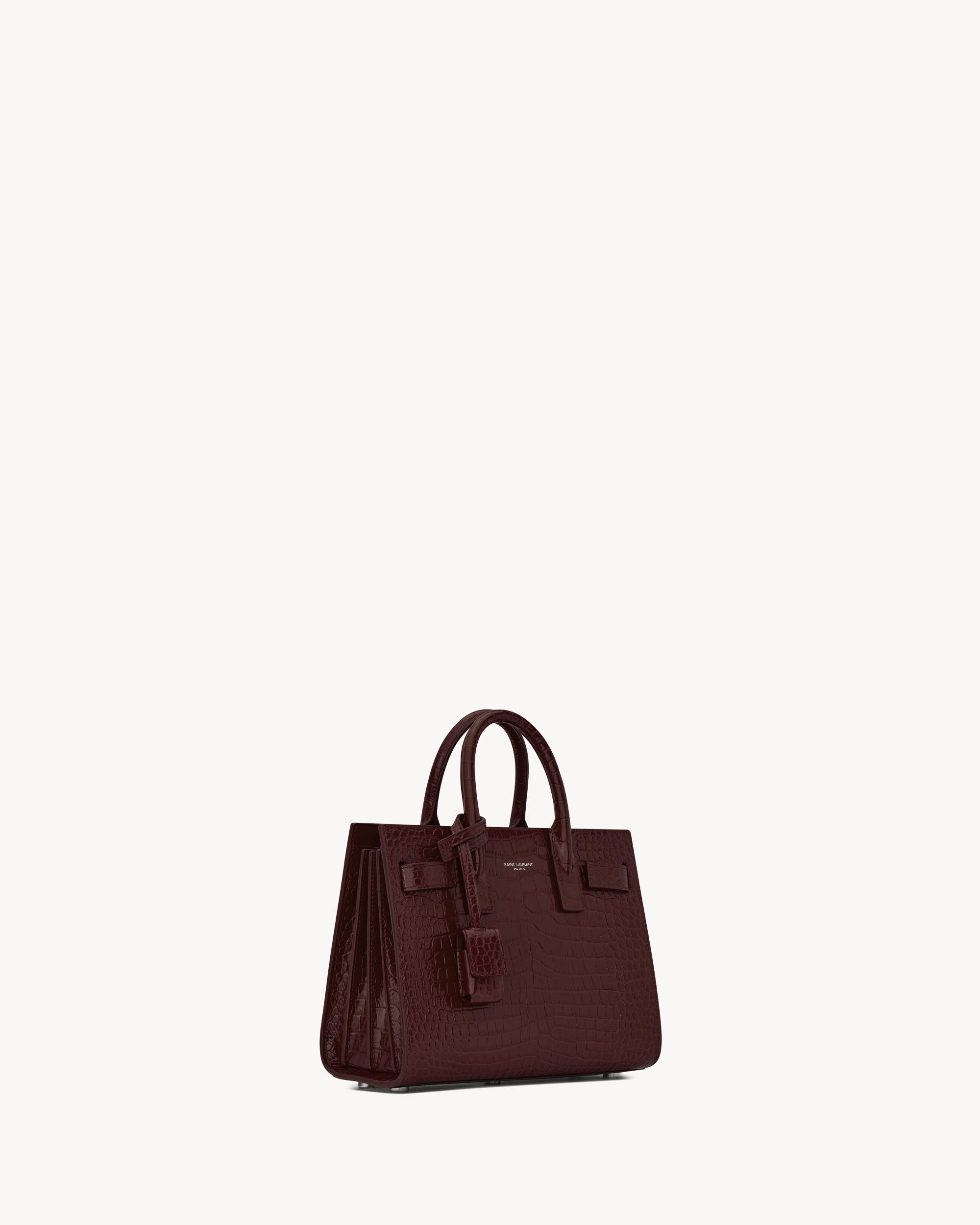 SAC DE JOUR IN CROCODILE-EMBOSSED LEATHER - NANO Product Image