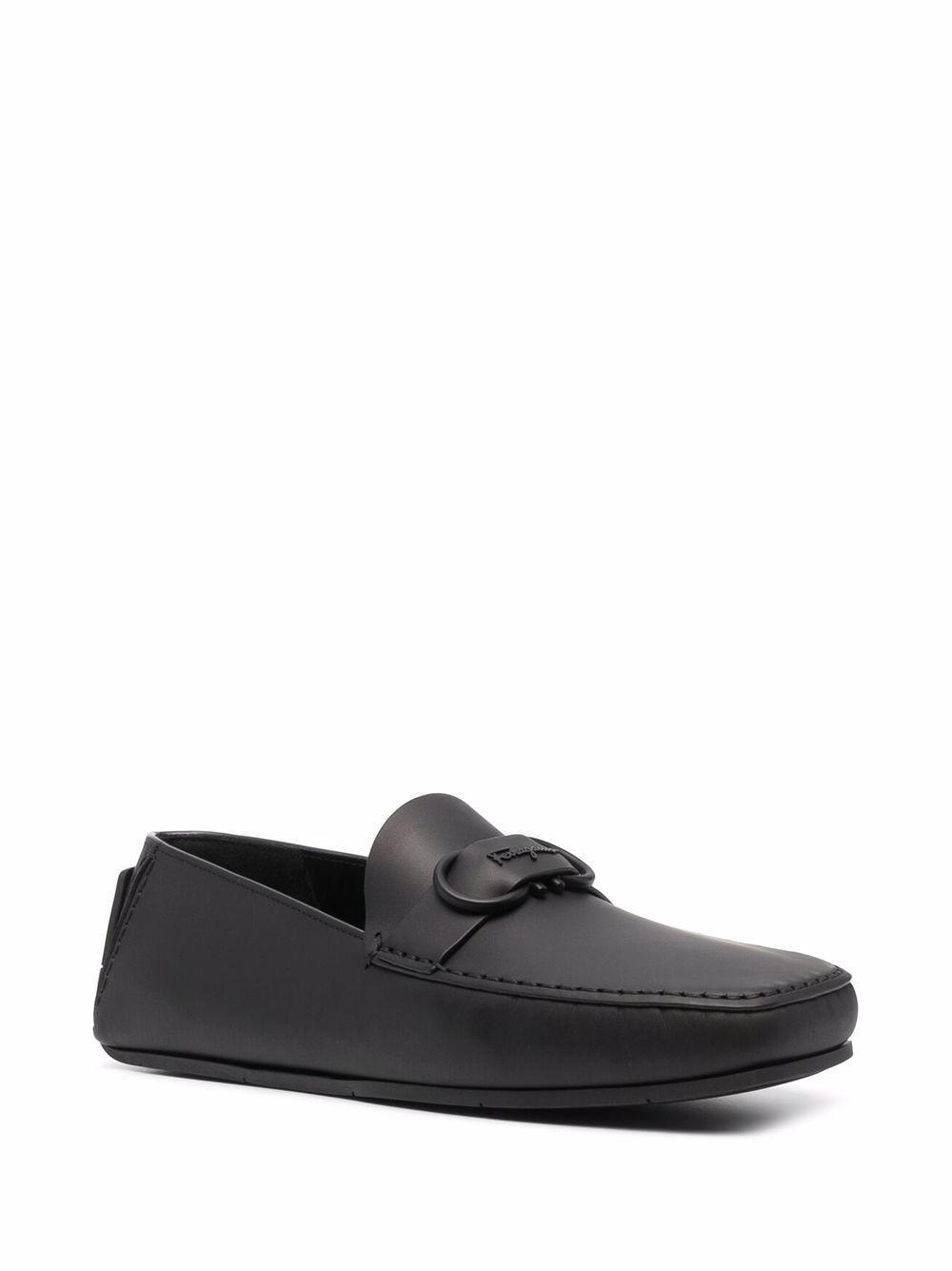 Gancini leather loafers Product Image