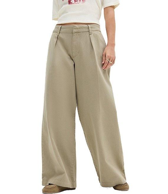 BDG Urban Outfitters Rey Mid Rise Wide Leg Chino Pants Product Image