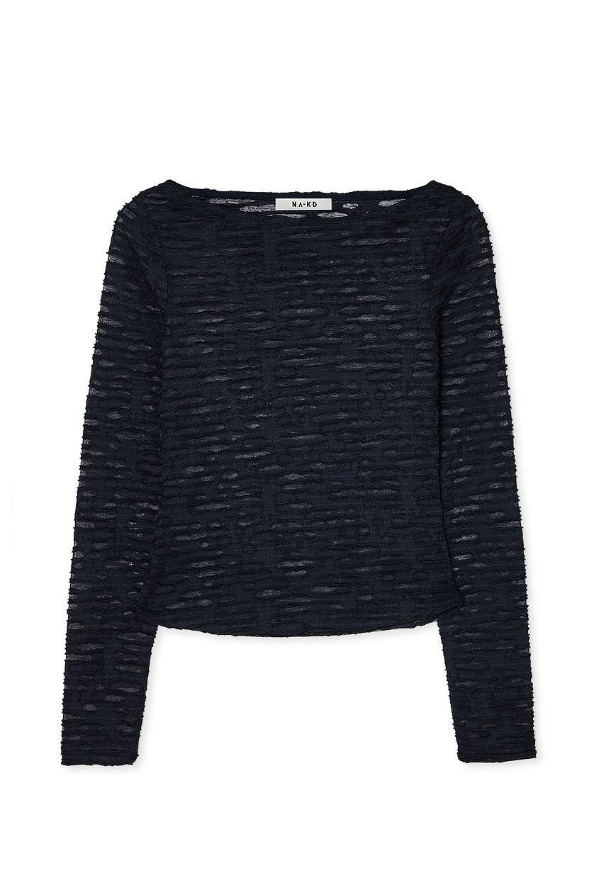Structured Long Sleeve Top Product Image