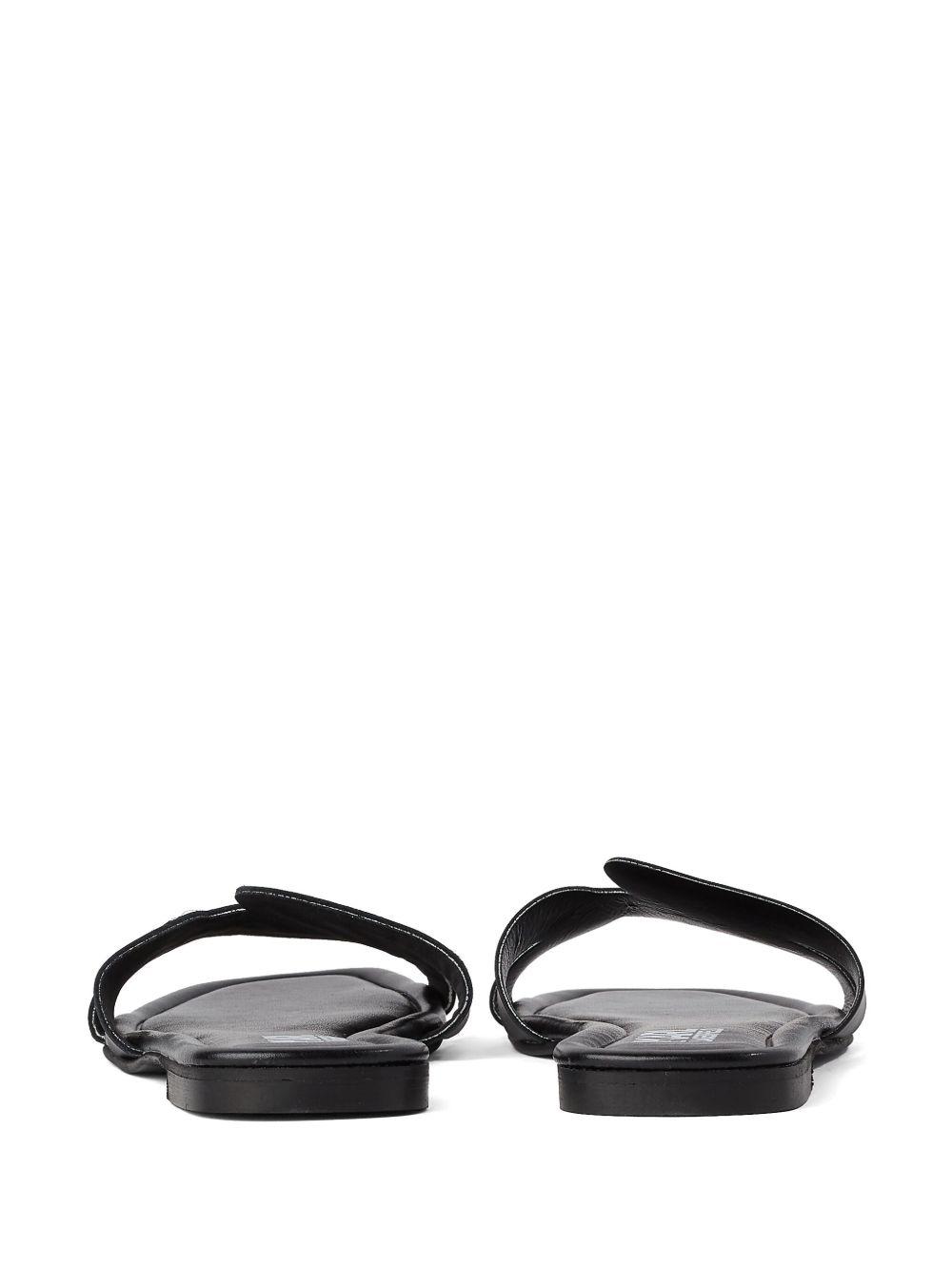 logo-embossed leather sandals Product Image