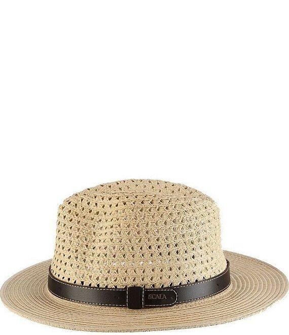 Dorfman Milano Scala Safari 2 1/2#double; Brim Straw Hat Product Image