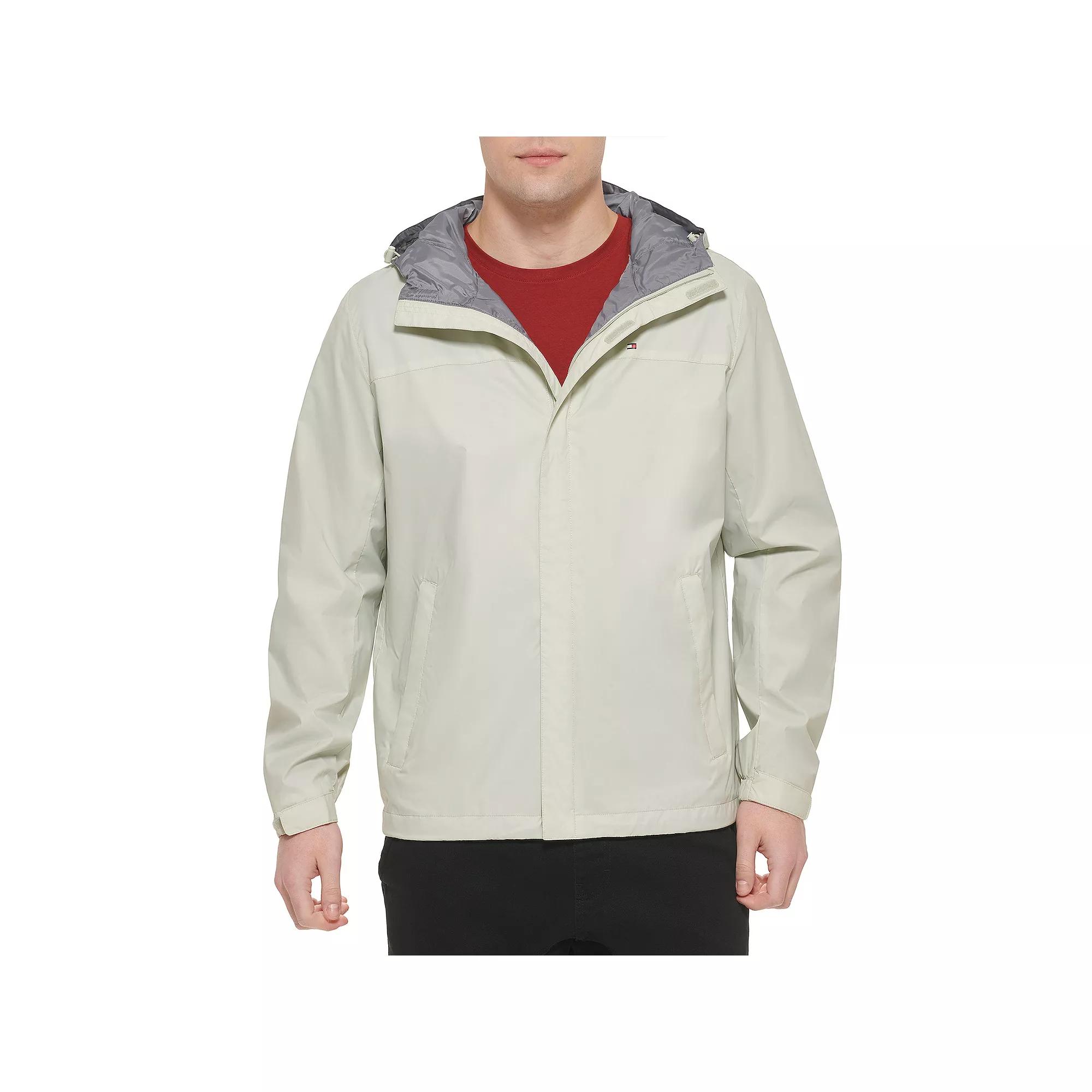 Big & Tall Tommy Hilfiger Hooded Rain Jacket, Men's,  Product Image