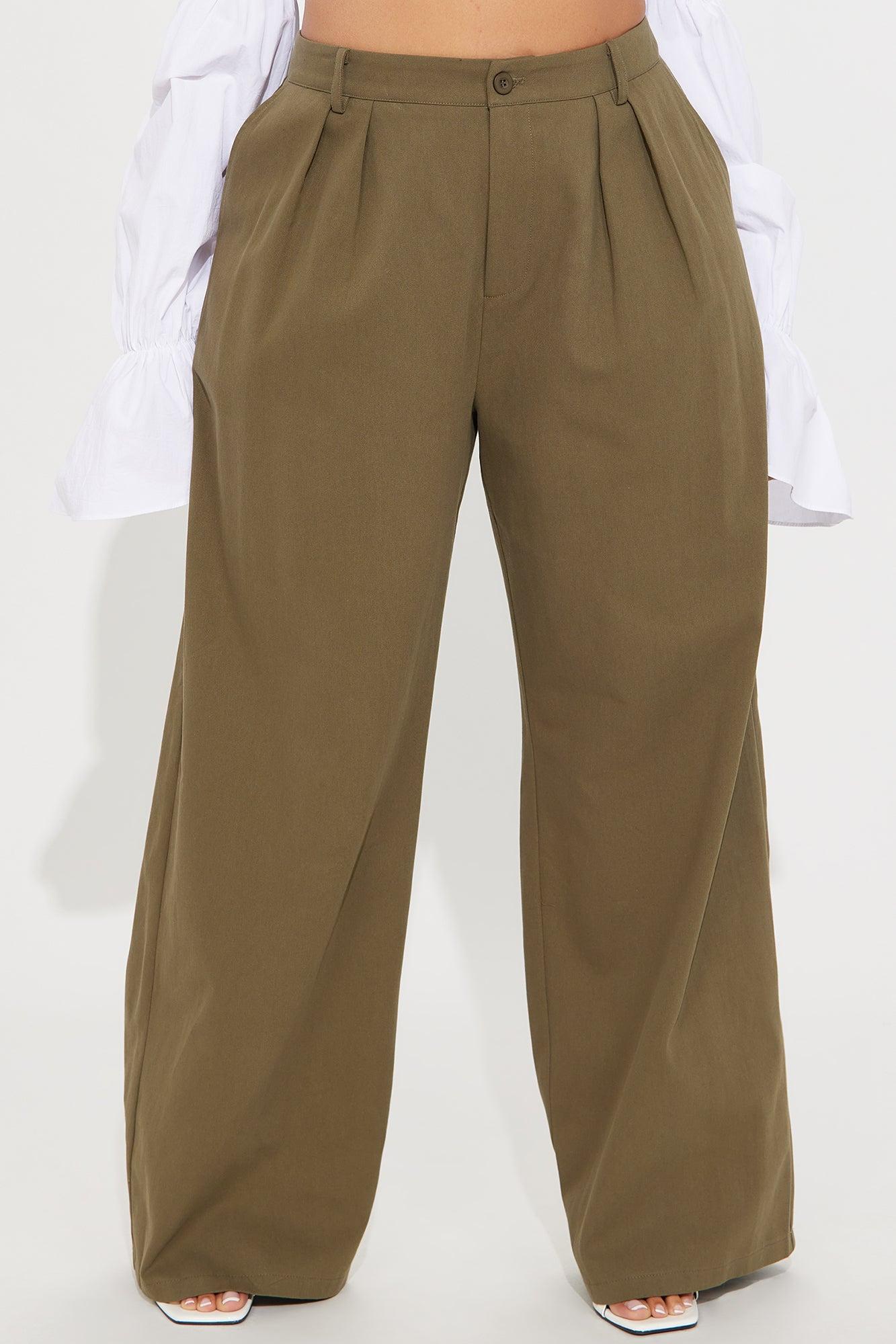 Marissa Wide Leg Pant - Olive Product Image