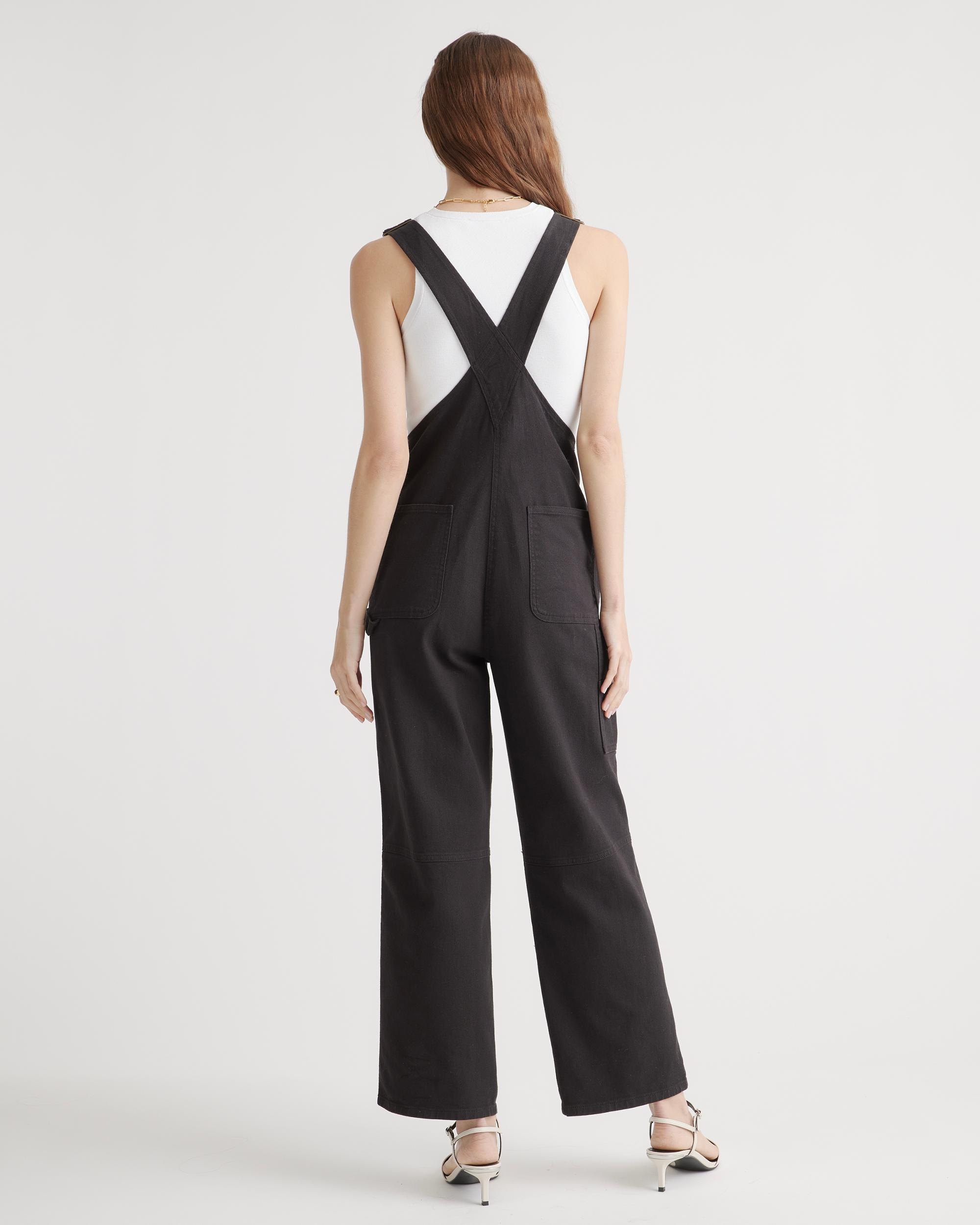 Quince | Women's Organic Stretch Cotton Twill Relaxed Overalls Size XS, Organic Cotton Product Image