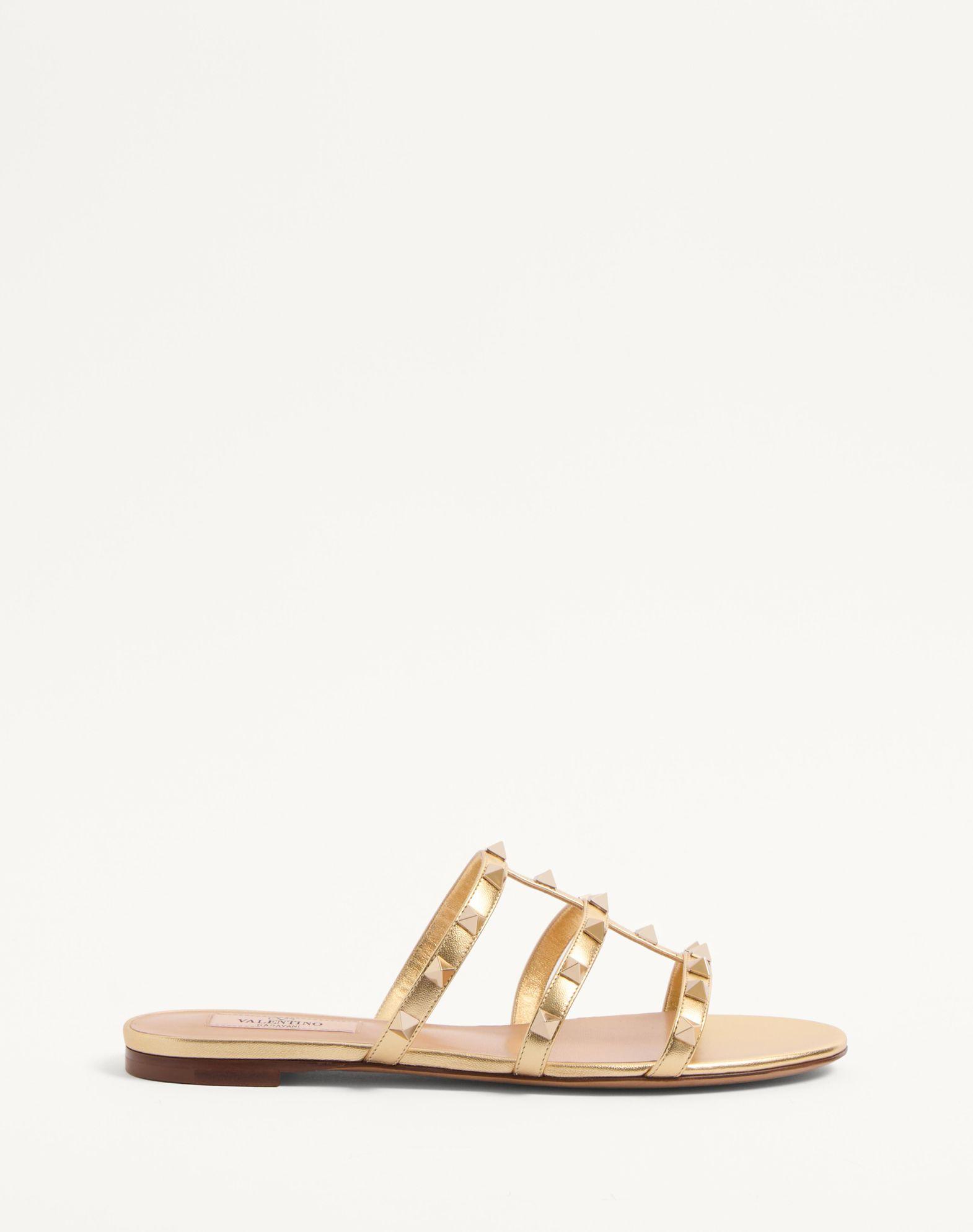 Rockstud Laminated Nappa Slide Sandal Product Image