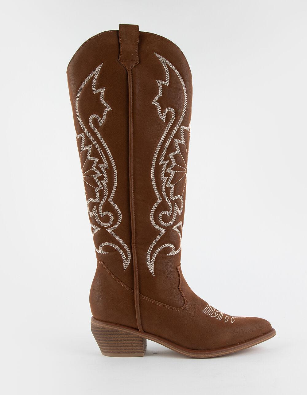 MIA Kolt Womens Tall Western Boots - COGNAC Product Image