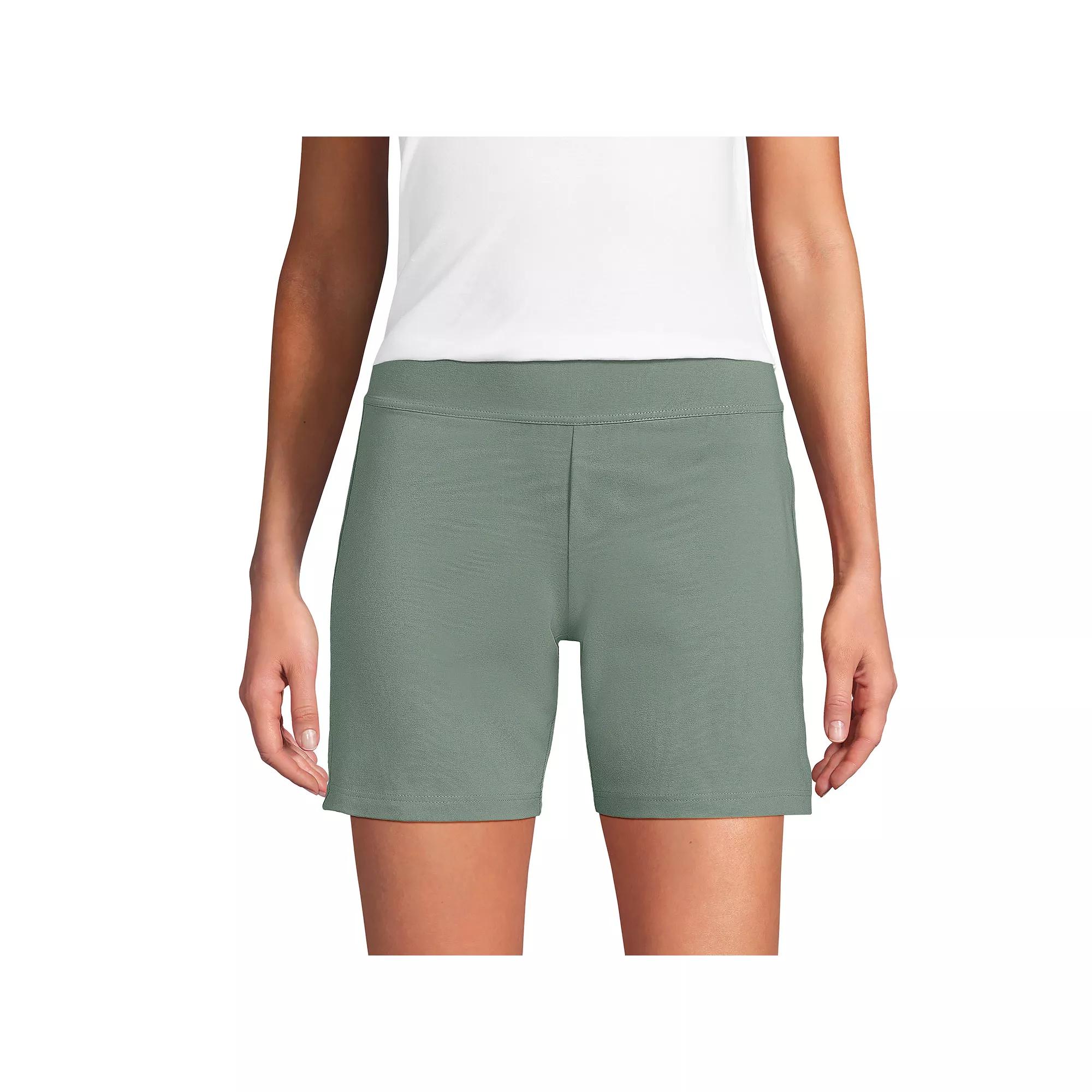 Women's Lands' End Starfish 7-in. Midrise Pull-On Shorts,  Product Image