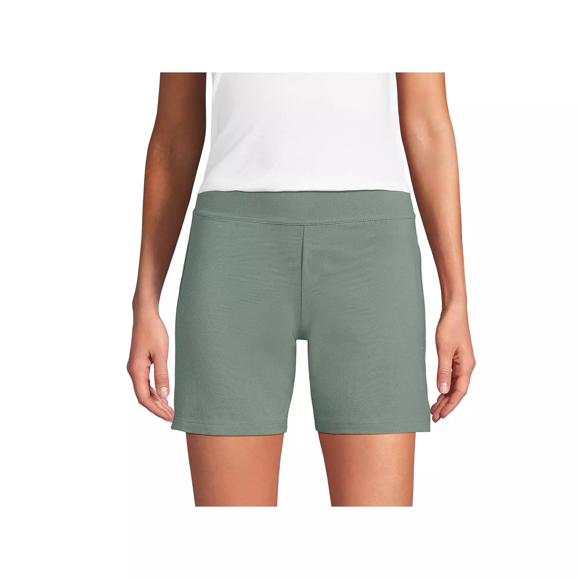 Women's Lands' End Starfish 7-in. Midrise Pull-On Shorts,  Product Image