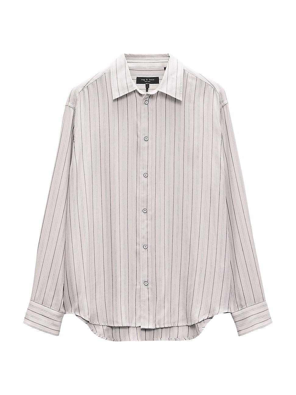 Mens Matthew Striped Button-Front Shirt Product Image