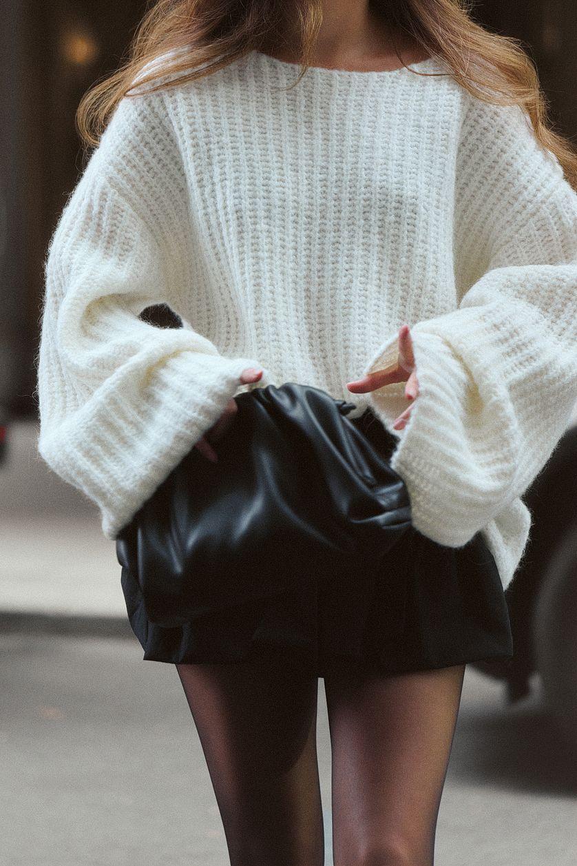 Wool Blend Knitted Sweater Product Image