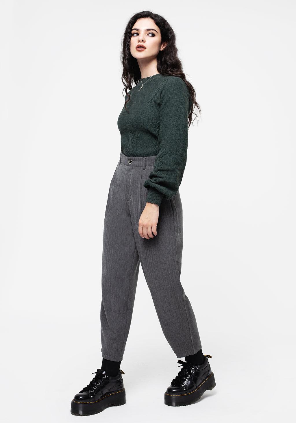 Herringbone Balloon Trousers Product Image