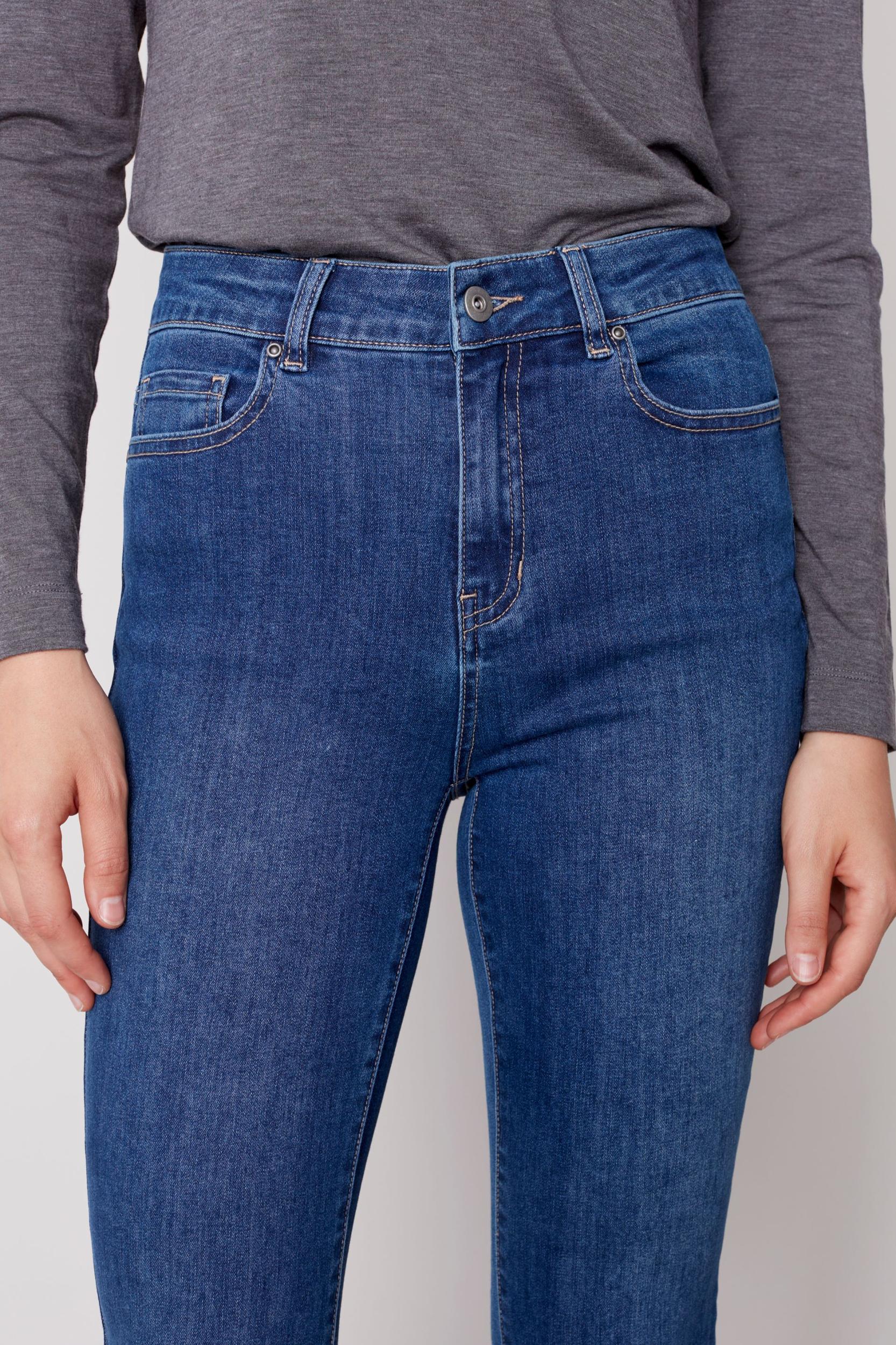 Asymmetrical hem bootcut leg pant Product Image