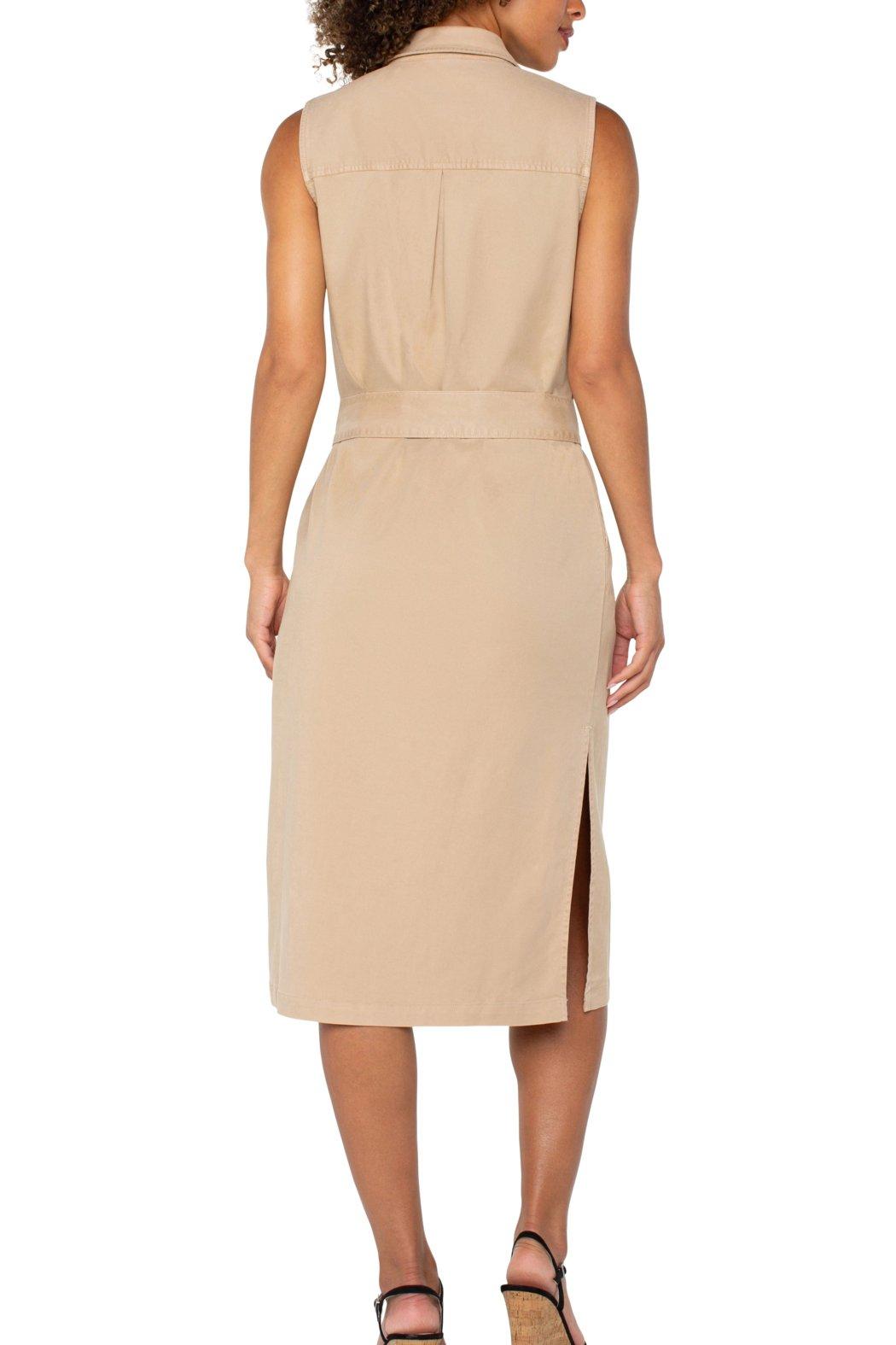 Sleeveless Shirt Dress Product Image