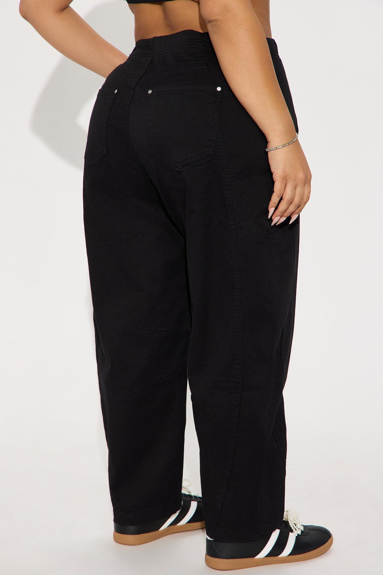 Irina Barrel Pant - Black Product Image