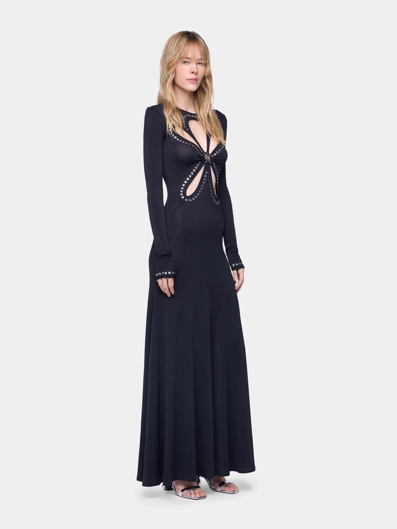 SECOND-SKIN LONG DRESS IN JERSEY Product Image