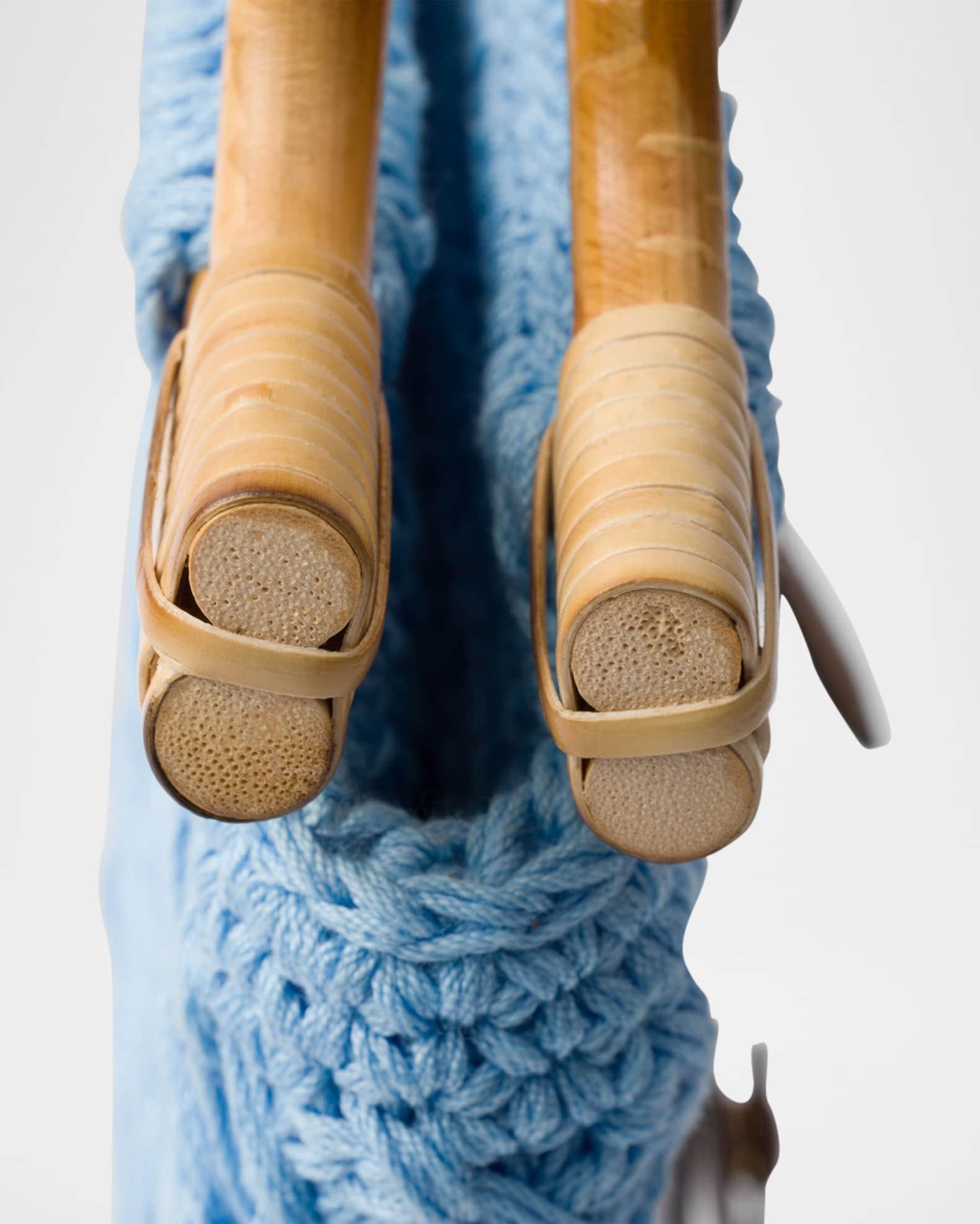 Cotton Crochet Mini Top-Handle Bag Product Image