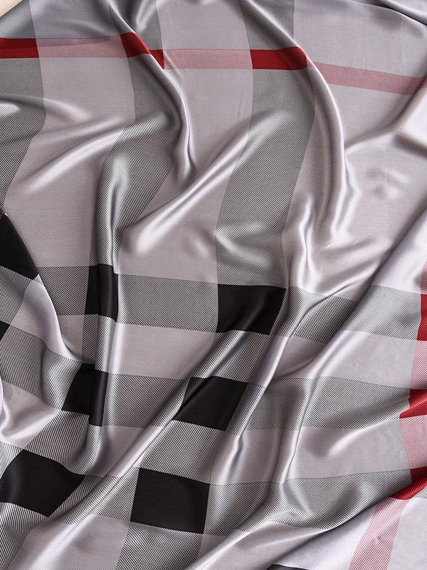 Chic Plaid Silk Imitation Shawl&Scarf Product Image