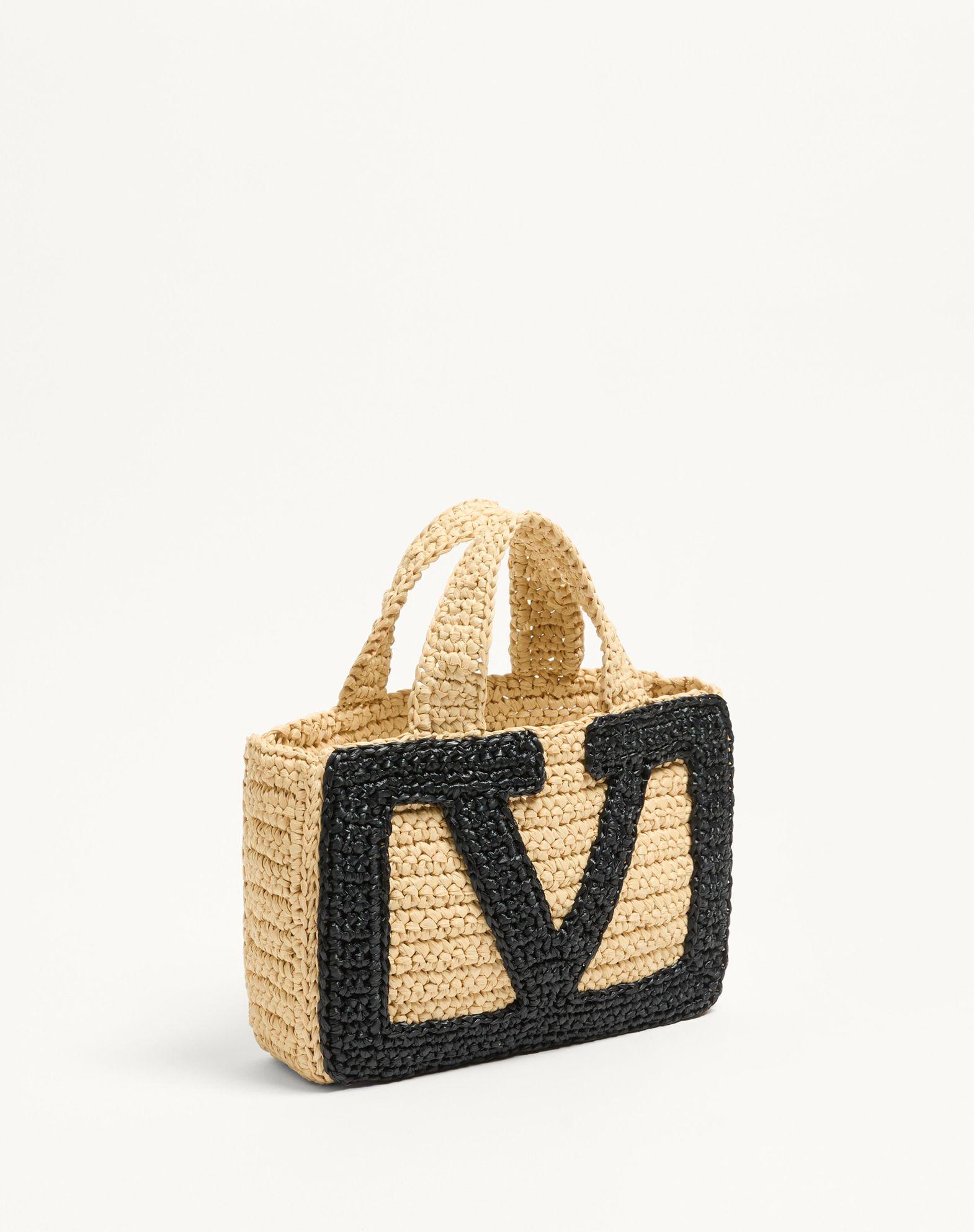 Valentino Garavani Viva Superstar Small Shopping Bag In Raffia Product Image