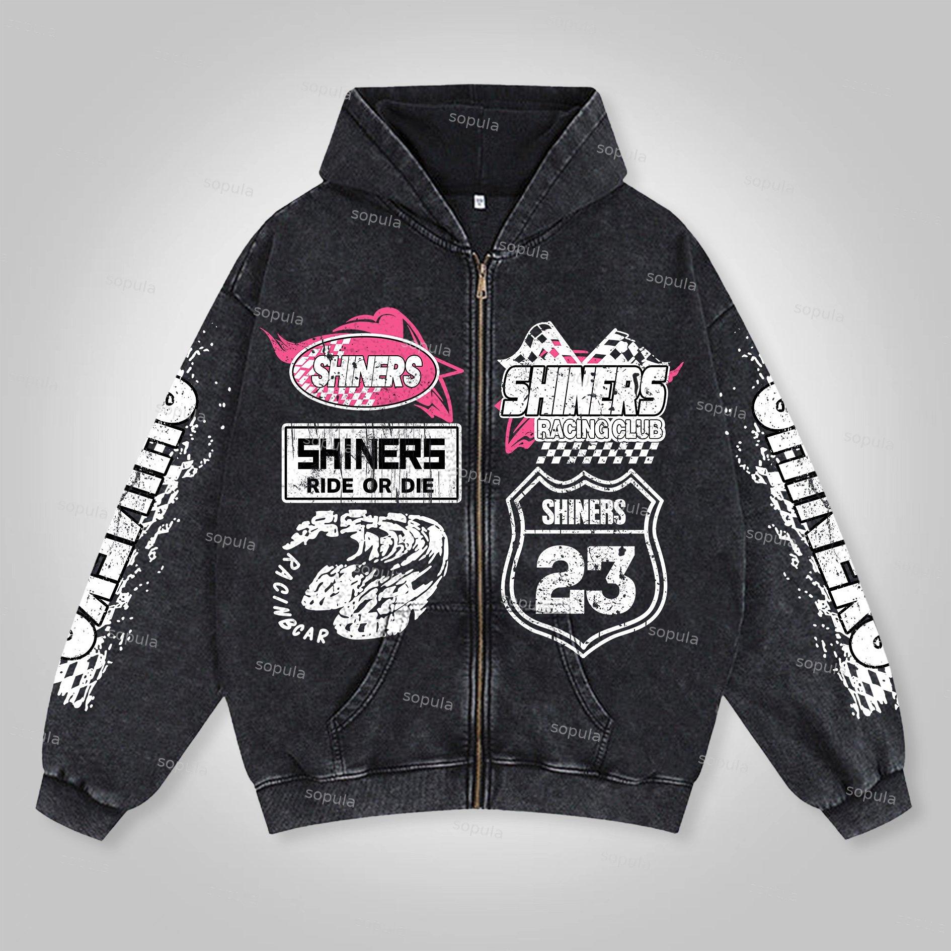 Sopula Streetwear Risen King Graphic Jesus Washed Zip-Up Hoodie Product Image