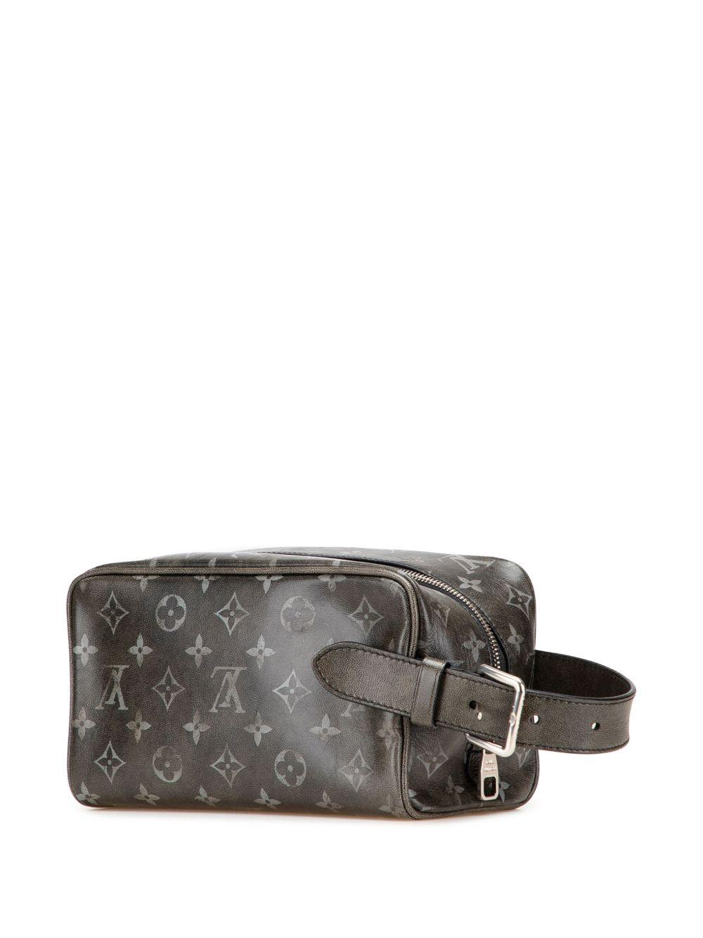 2021-2025 Brushed Monogram Leather Locker Dopp Kit clutch bag Product Image