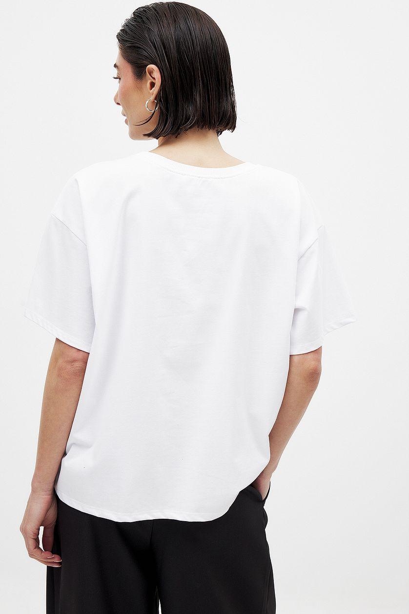 Round Neck Oversized Heavy Tee Product Image