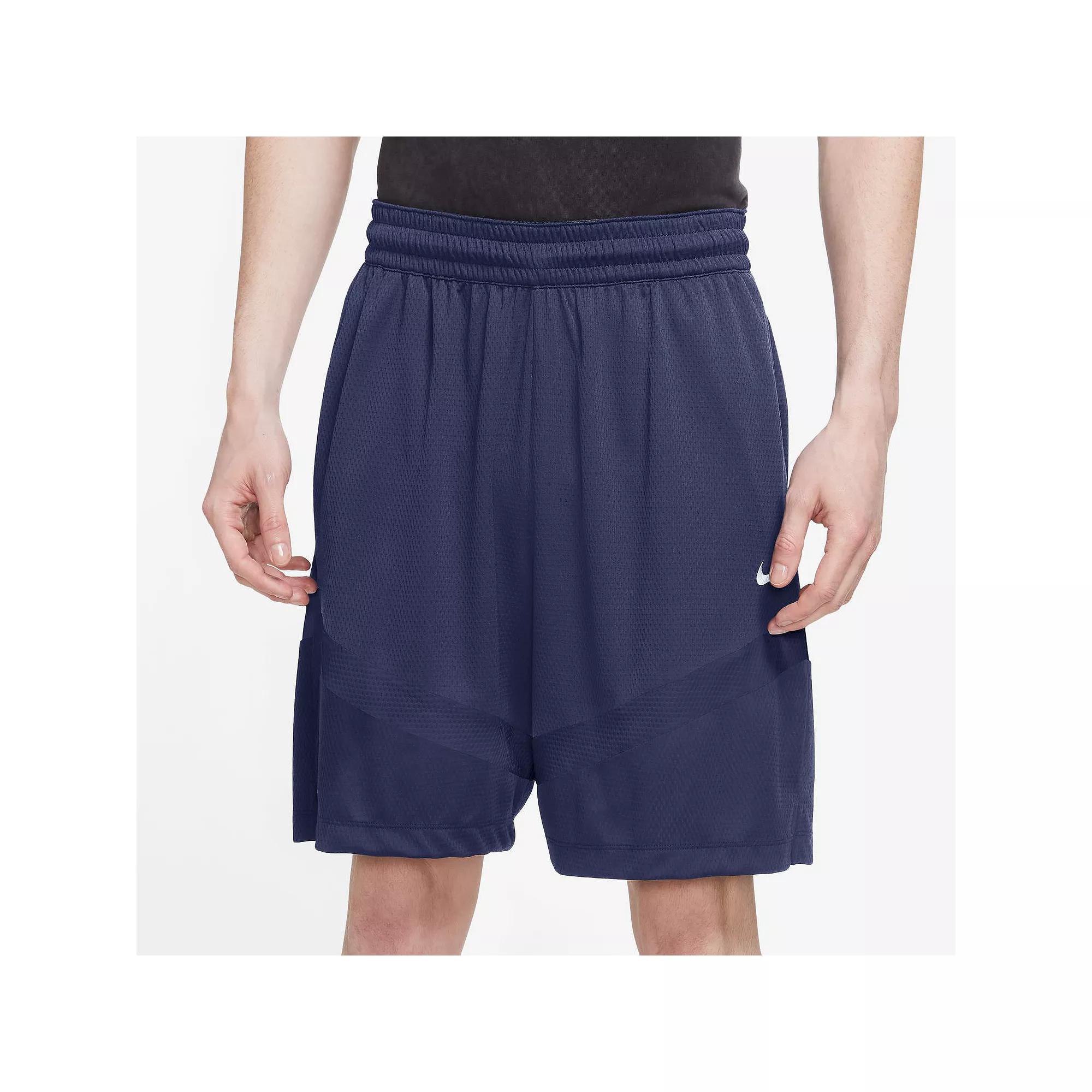 Men's Nike Dri-FIT Icon 8-in. Basketball Short, Size: Small, Black Navy Product Image
