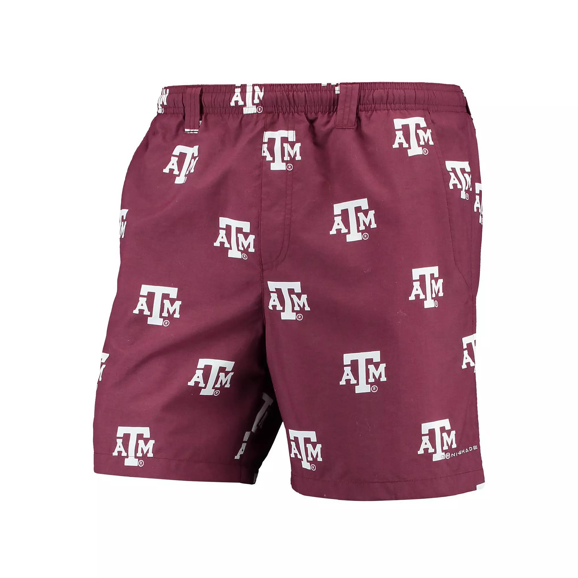 Mens Columbia Maroon Texas A&M Aggies PFG Backcast II Omni-Shade Hybrid Shorts Product Image