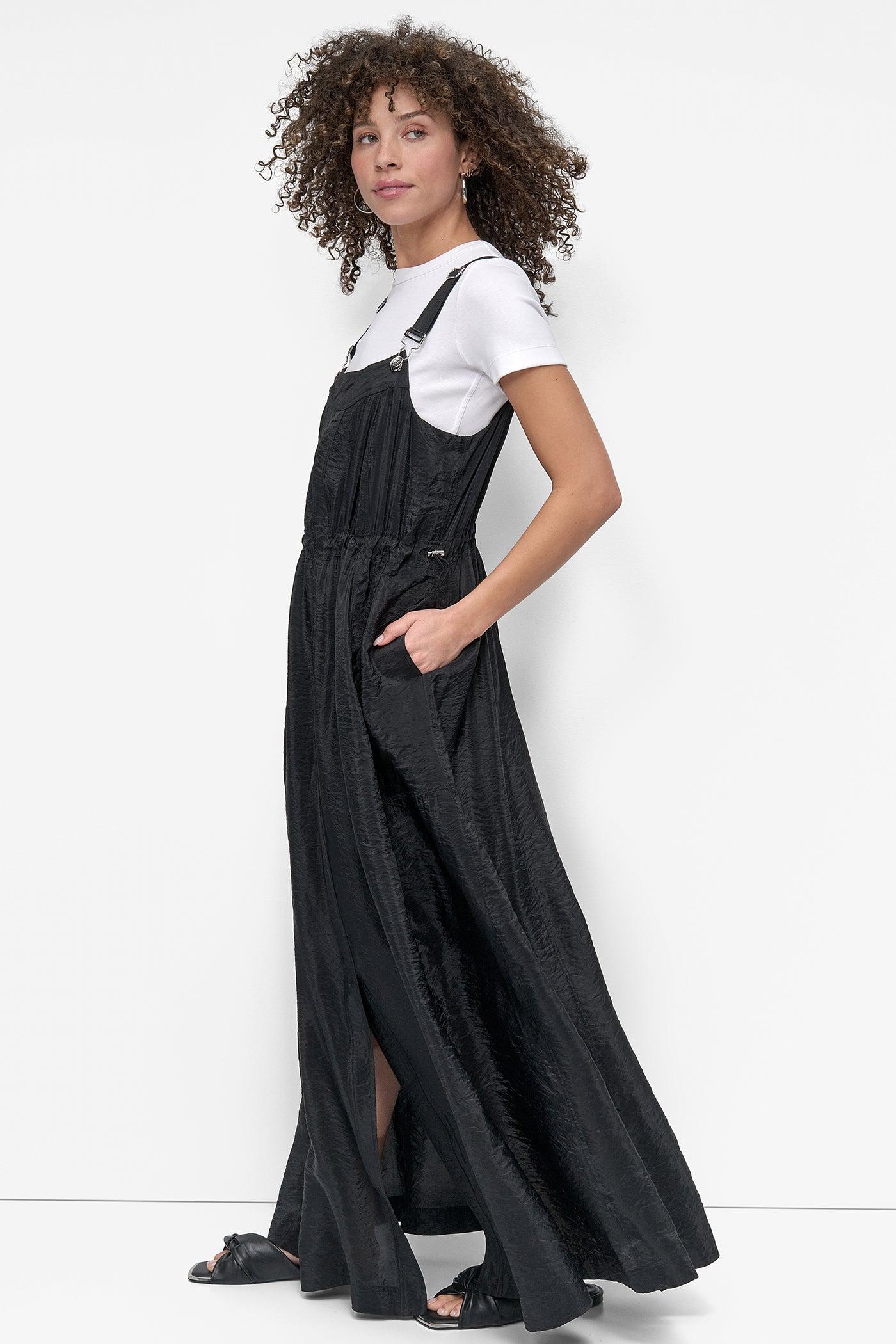 SLEEVELESS OVERALL DRESS Product Image