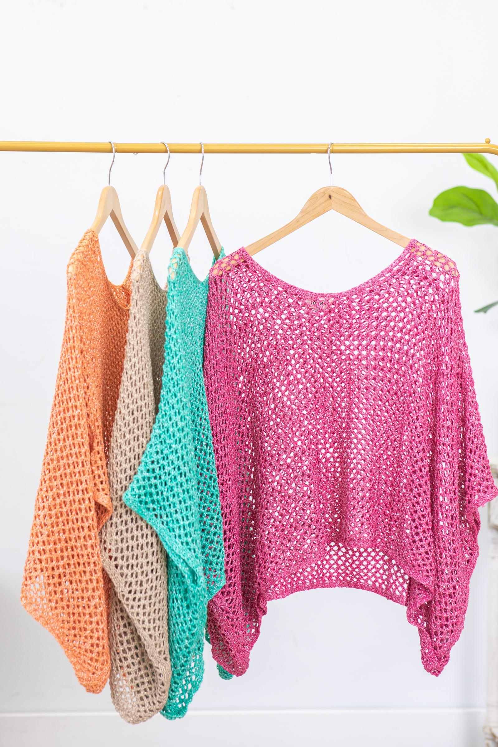 Dolman Sleeve Fishnet Top Product Image