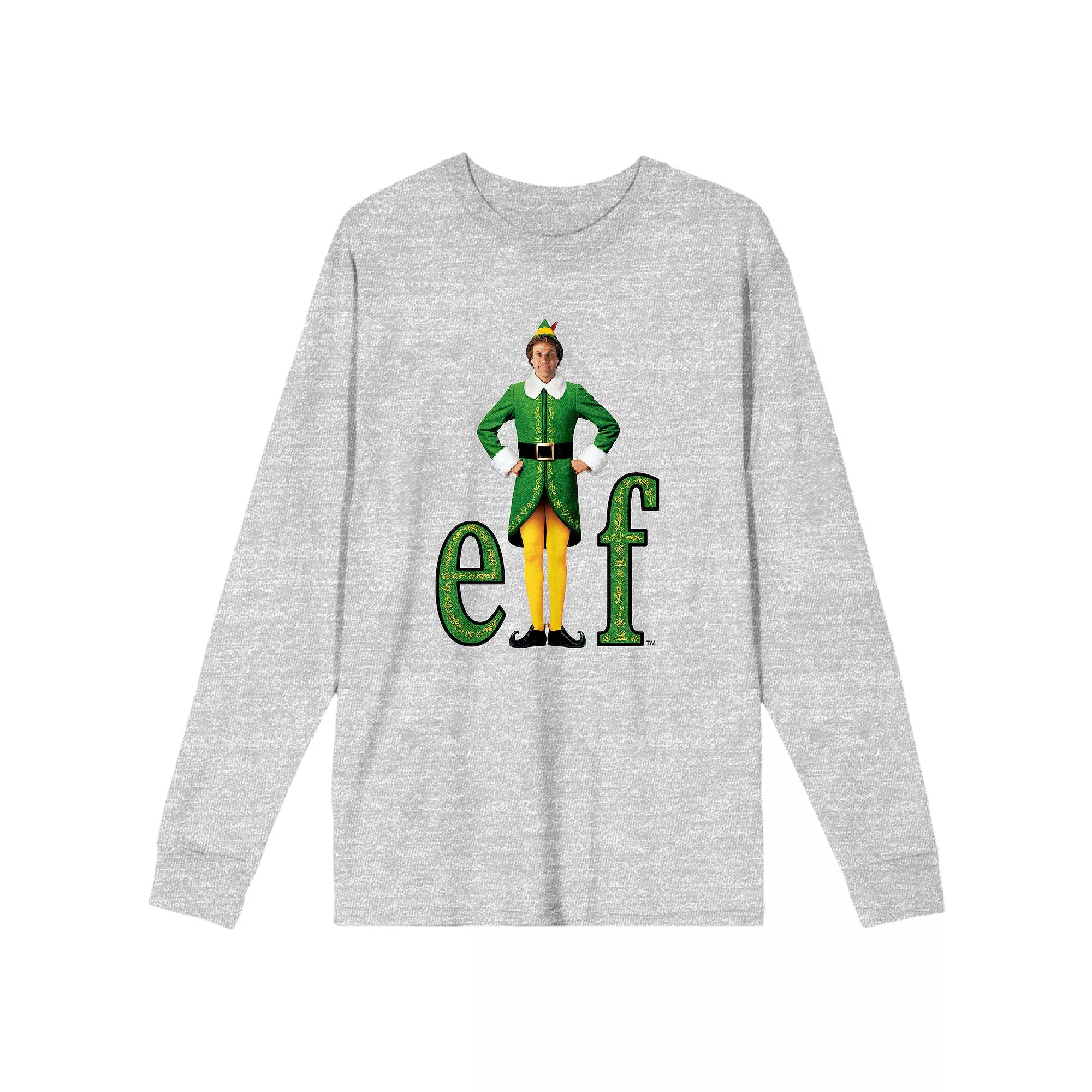 Men's Elf William Buddy Hobbs Logo Long Sleeve Tee,  Product Image