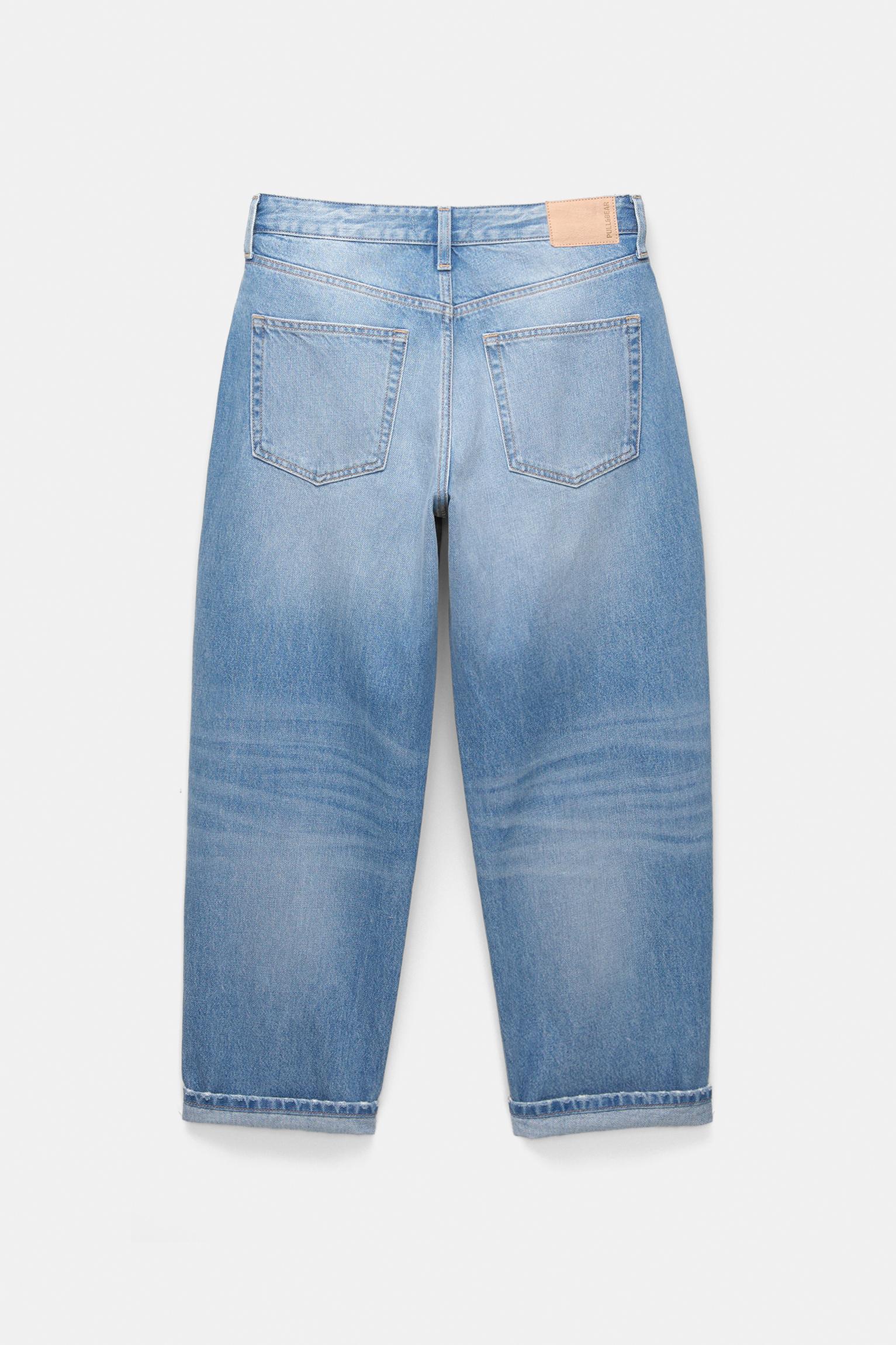 Mid-rise balloon fit jeans Product Image