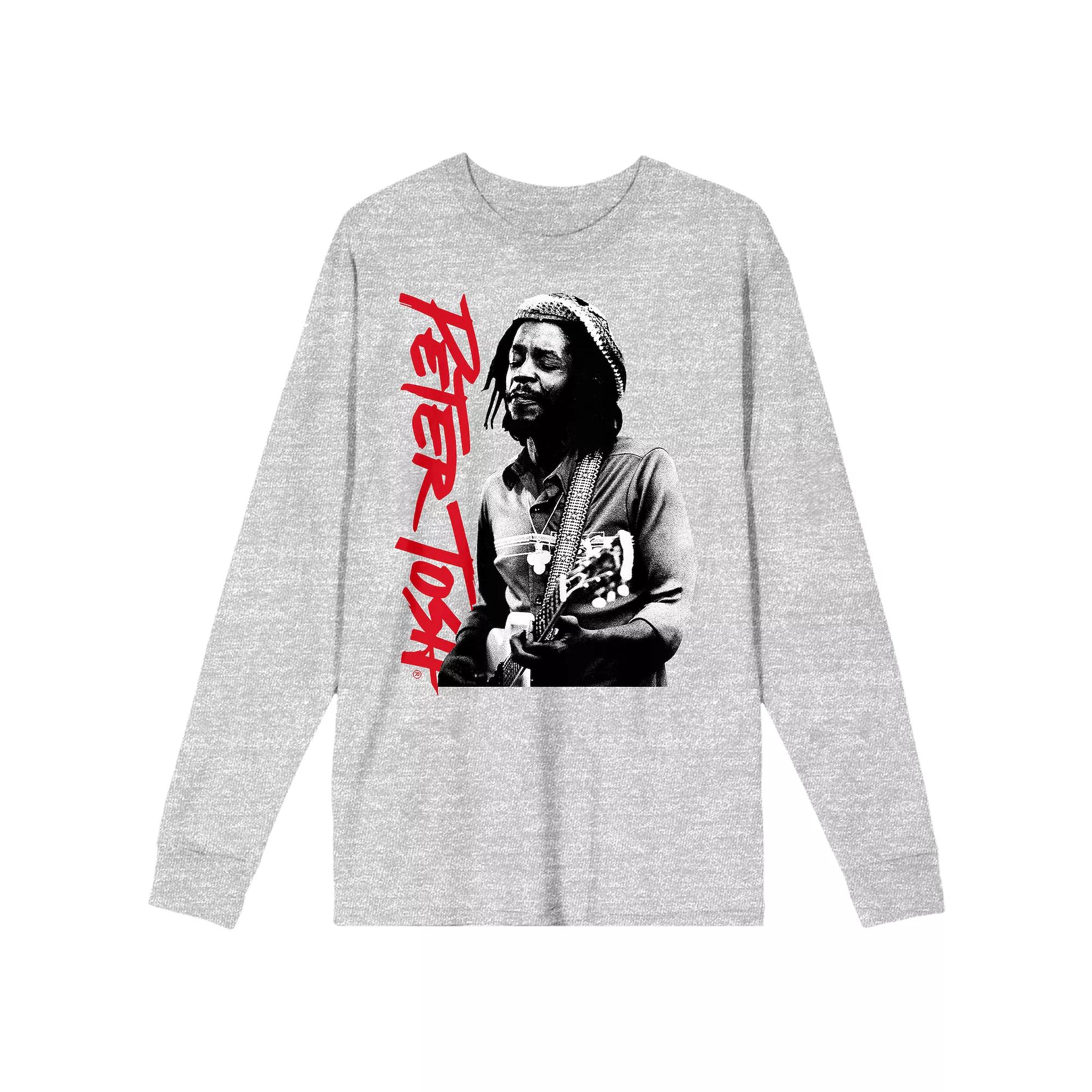 Men's Peter Tosh Artist Playing Graphic Tee, Size: Medium, Gray Product Image