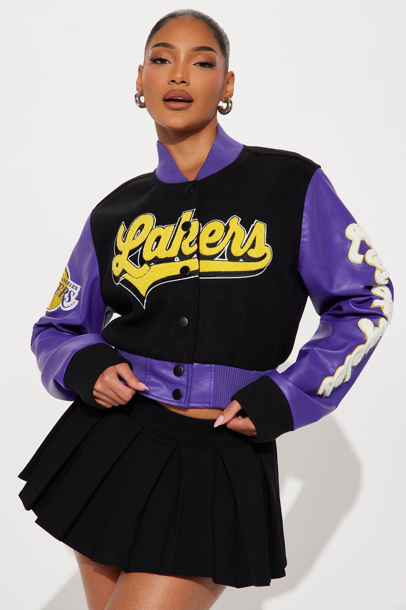 Lakers Legacy Bomber Jacket - Black Product Image