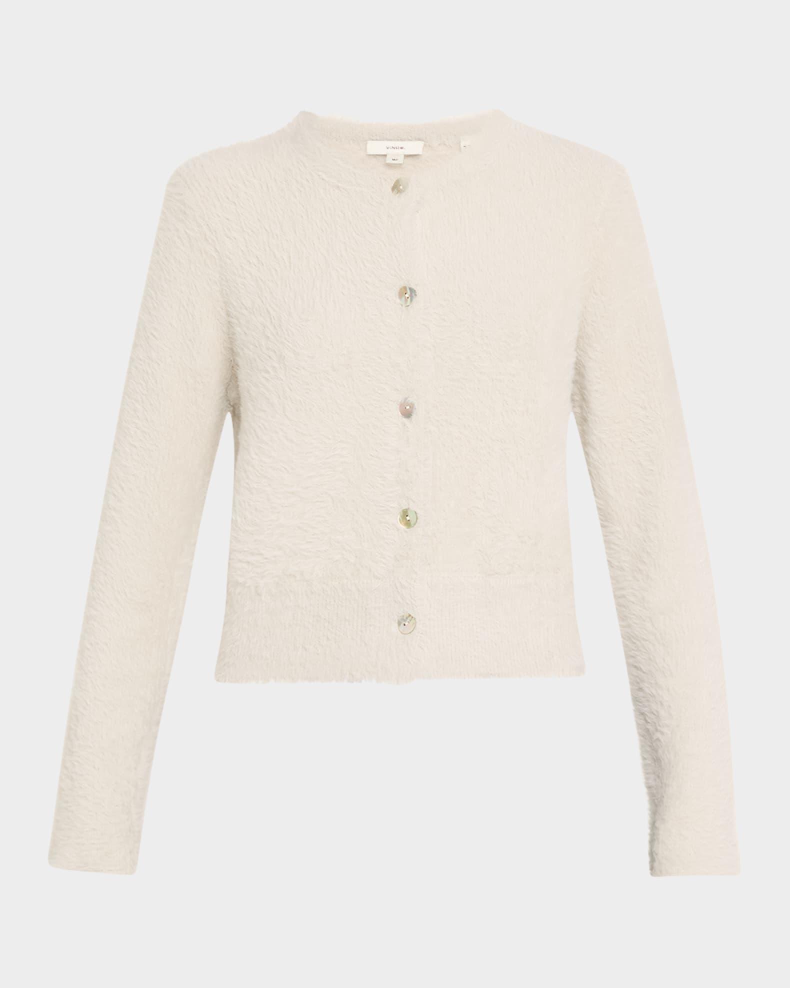 Mother-of-Pearl Eyelash Knit Cardigan Product Image